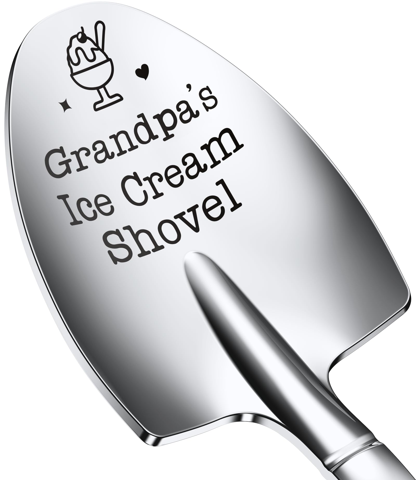 Fathers Day Gifts for Grandpa Dad,Large Grandpas Ice Cream Shovel,Icecream Scoop Stainless Steel,Anniversary Birthday Gifts for 