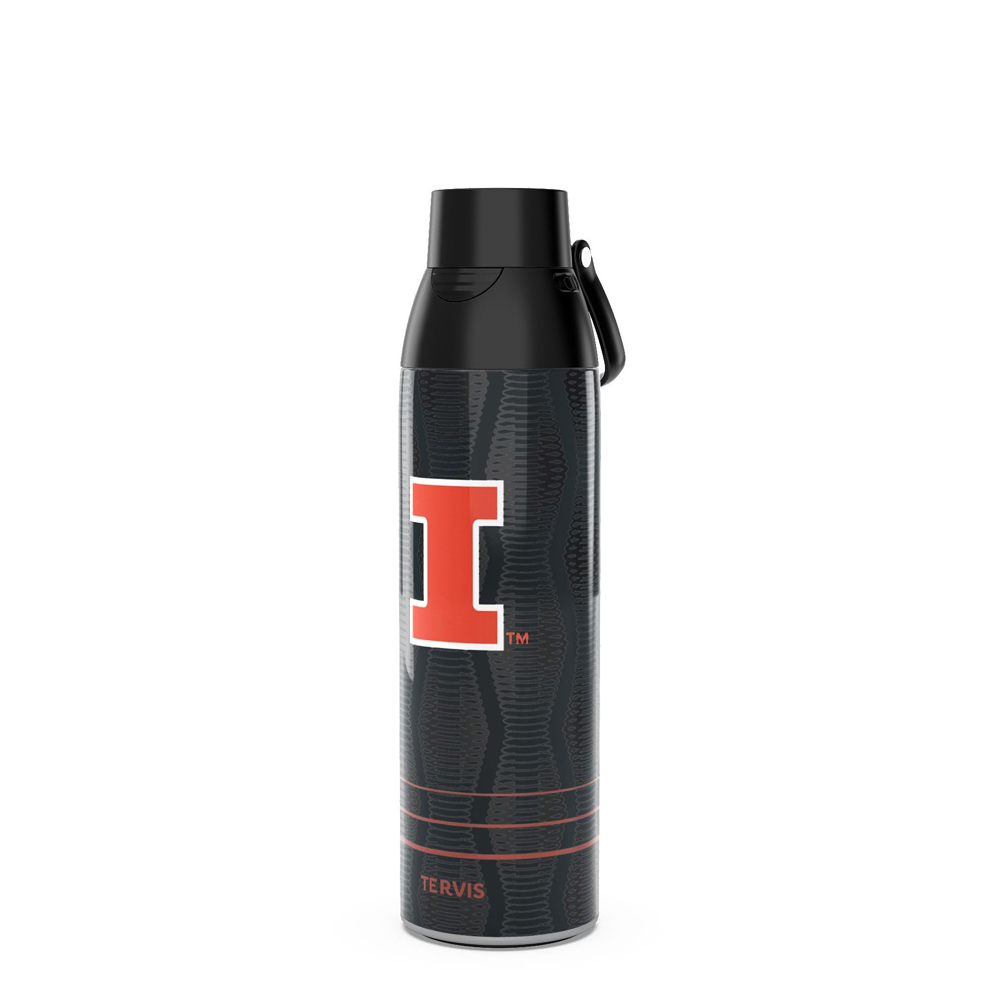 Tervis Venture Water Bottle Illinois Fighting Illini - Full Speed Triple Insulated Tumbler Travel Cup Keeps Drinks Cold & Hot, 2
