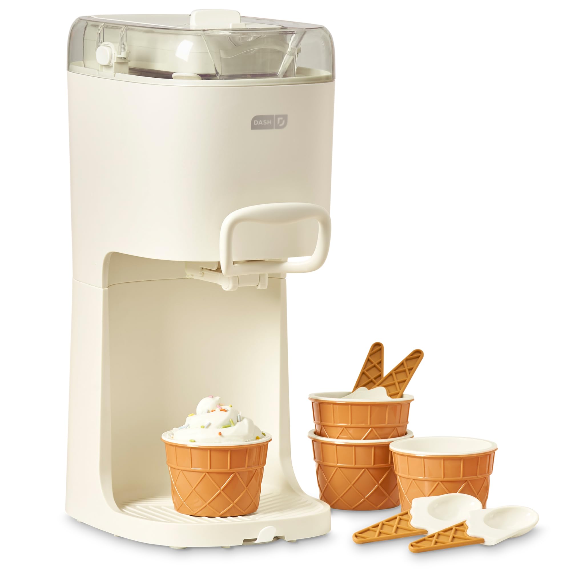 Dash Soft Serve Ice Cream Machine - Frozen Dessert Machine for Soft Serve, Froyo, Sorbet, and Fruit Whips - Compact Design - Fea