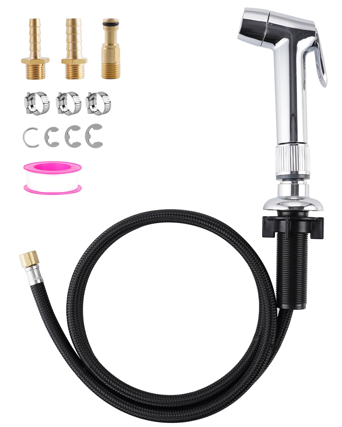 2 Function Kitchen Sink Side Sprayer With Water Flow Restrictor Compatible With Moen Faucet Sprayer Replacement, Kitchen Faucet