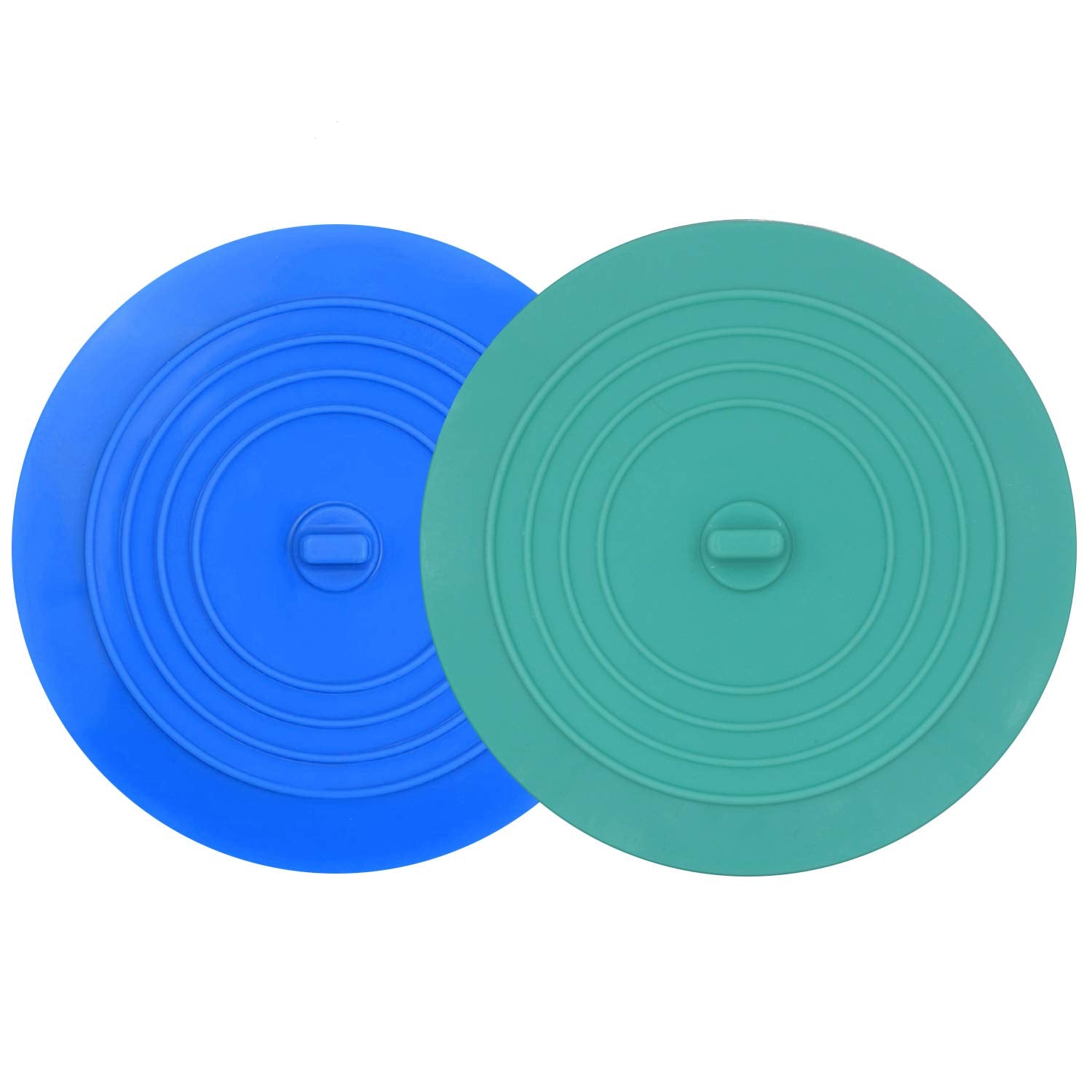 V-Top Tub Stopper 2 Pack, 6 Inches Large Silicone Drain Plug Hair Stopper Flat Suction Cover, Bathtub Accessories For Kitchen Ba