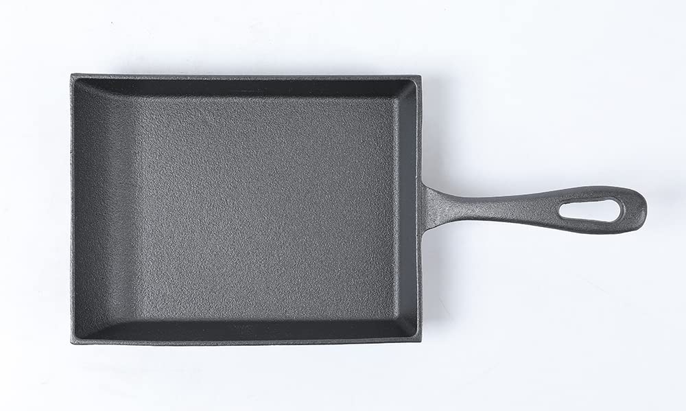 Hawok Japanese Omelette Pan Cast Iron Rectangle Egg Pan Tomagoyaki Pan Rolled Eggs Pre-Seasoned