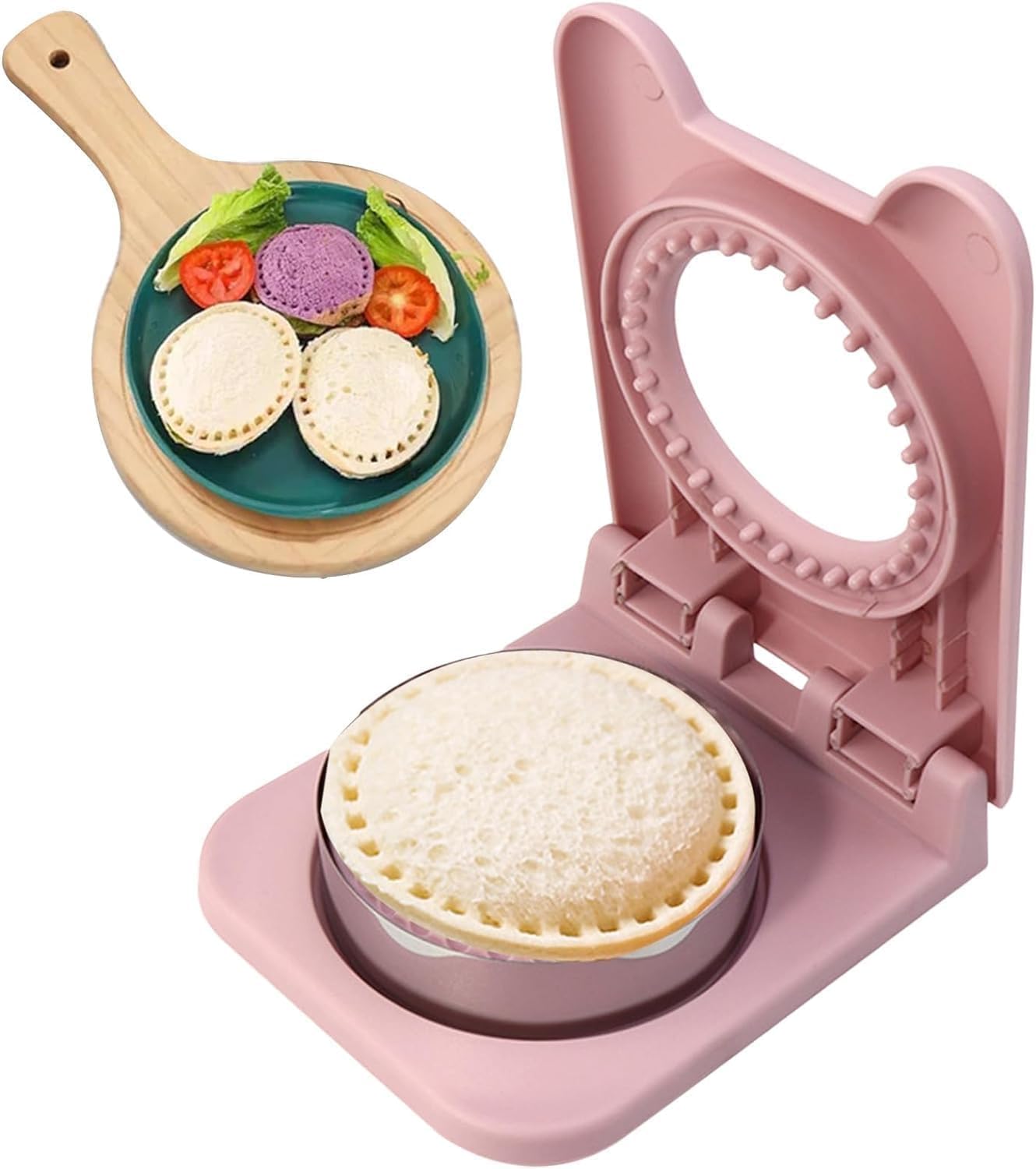 IQS ENTERPRISE Uncrustables Sandwich Maker Sandwich Cutters for Kids Sandwich Pocket Bread Mold Lunch Sandwich Cutter and Sealer