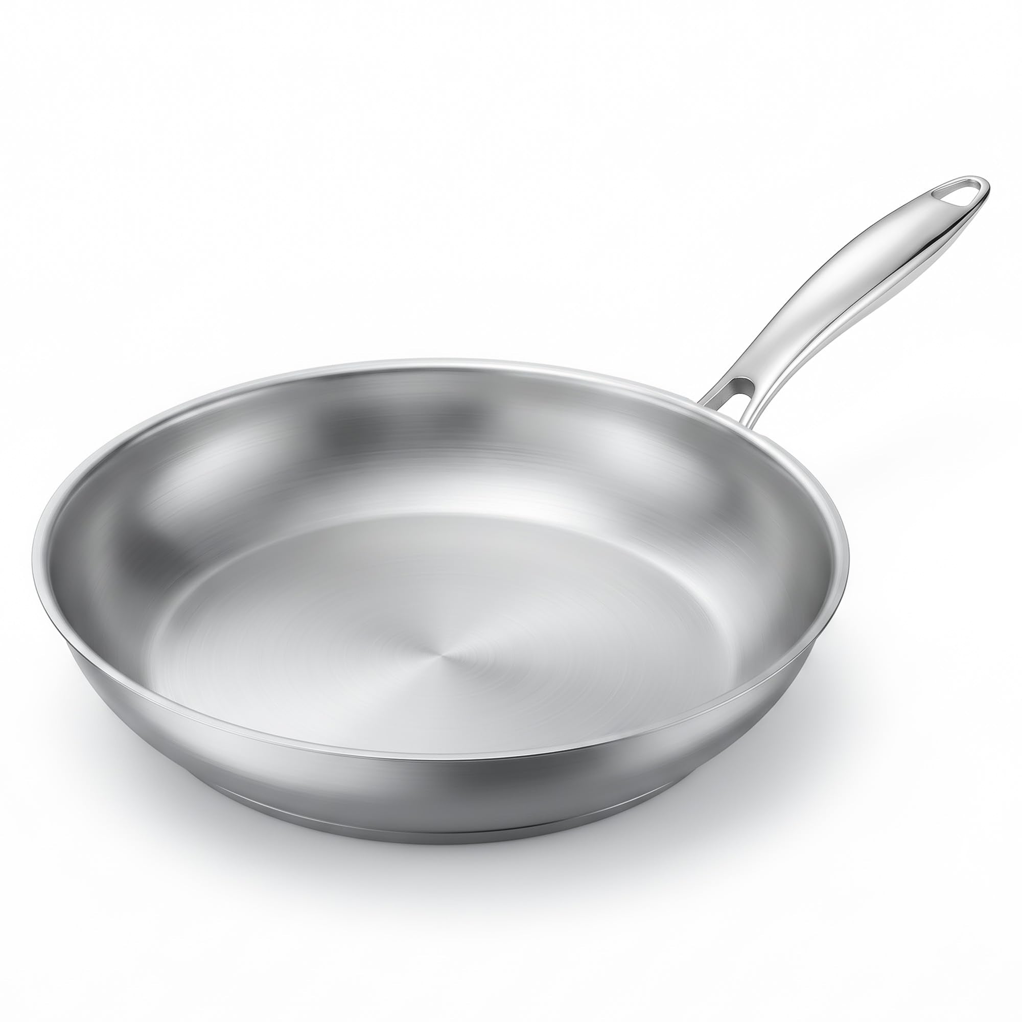 Stlonsge 9.5Inch TriPly Clad Stainless Steel Frying Pan