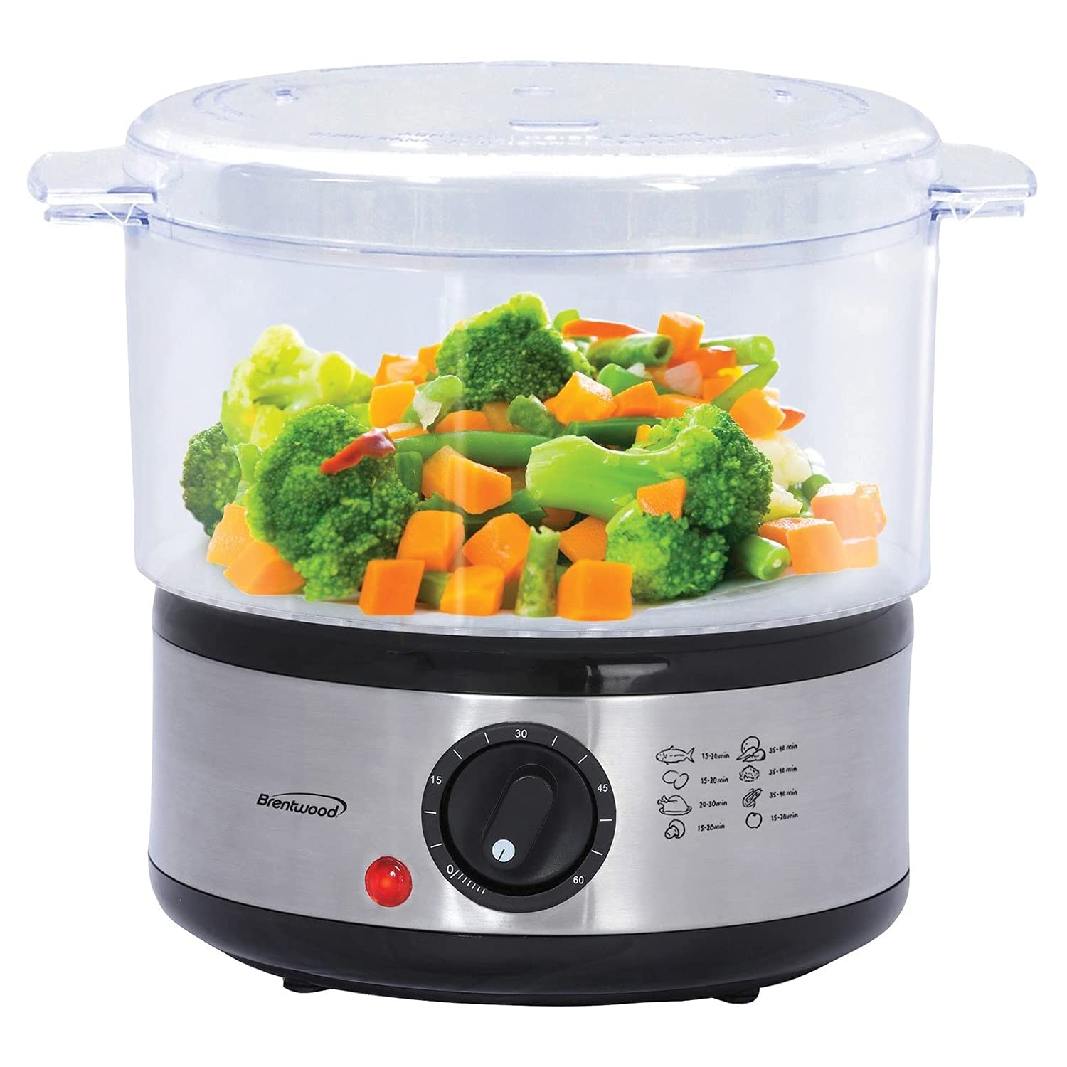 Brentwood Ts-1005 Electric 2-Tier, 5 Quart, Stainless Steel