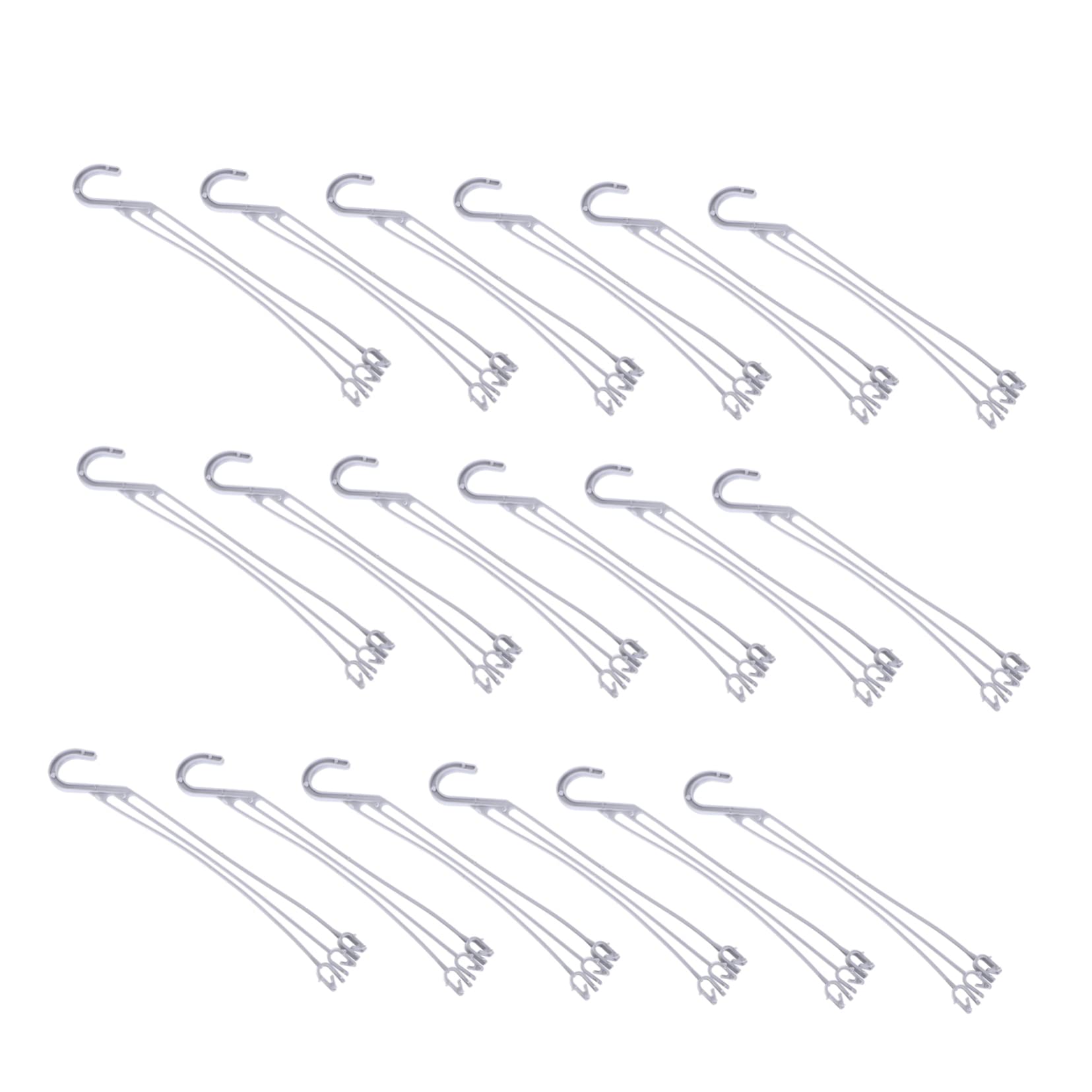 Orfofe 50Pcs Plastic Hanging Basket Hooks Easy To Use Elegant Plant Hangers For Garden Home Office