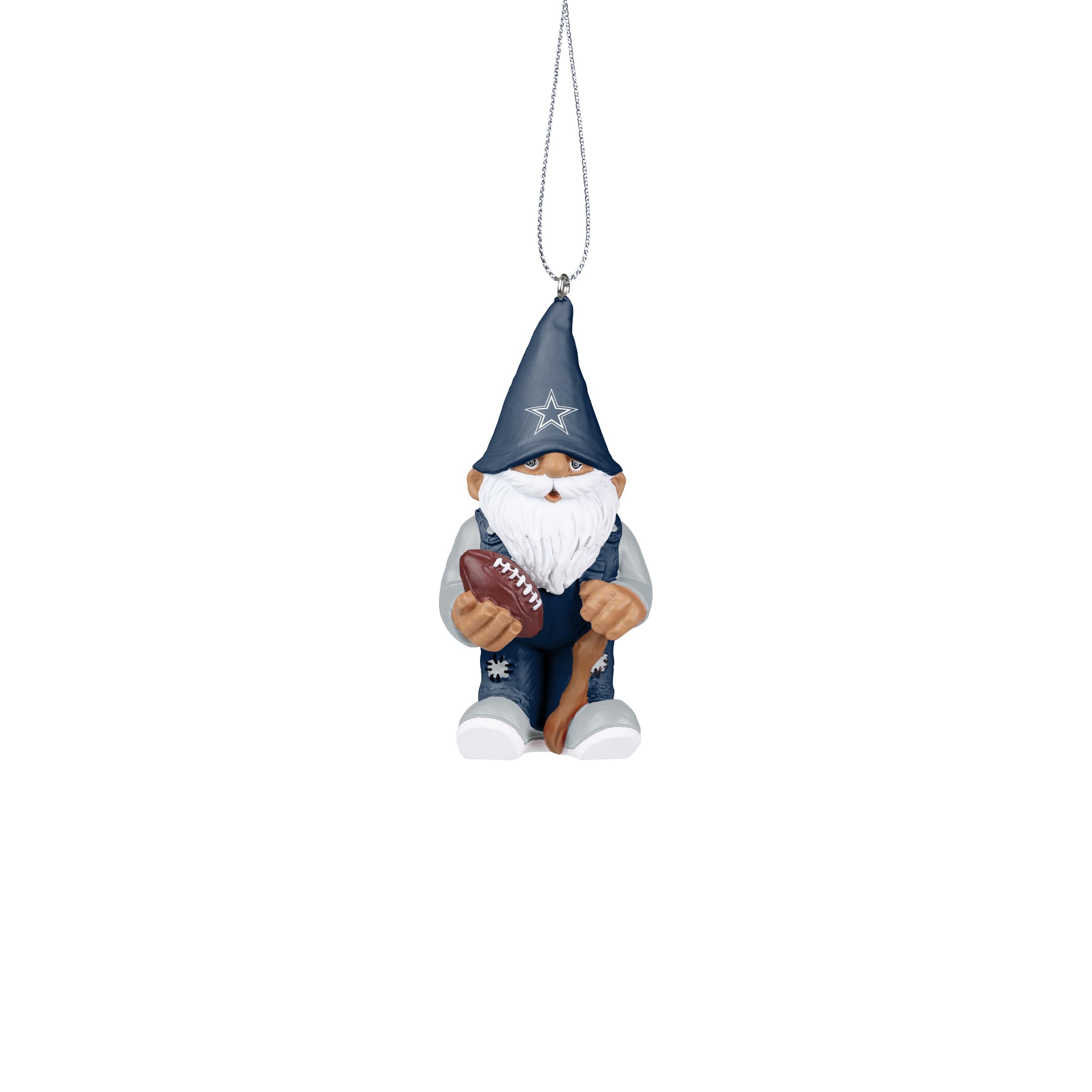 FOCO - NFL Officially Licensed 3.5 Gnome Resin Xmas Christmas Tree Team Hanging Ornament (Dallas Cowboys)