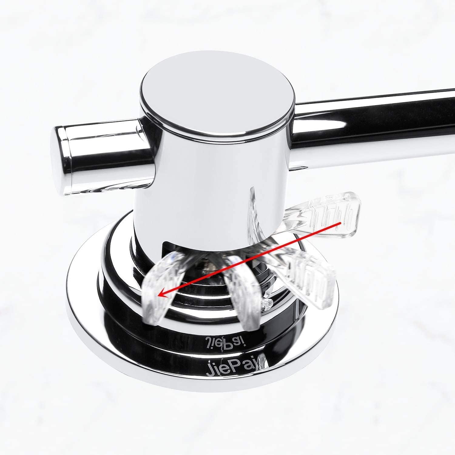 Jiepai 16 Inch Vacuum Suction Cup Towel Bar,Removeable Shower Mat Rod Shower Door Adhesive Towel Bar Suction Towel Rack (Chrome,