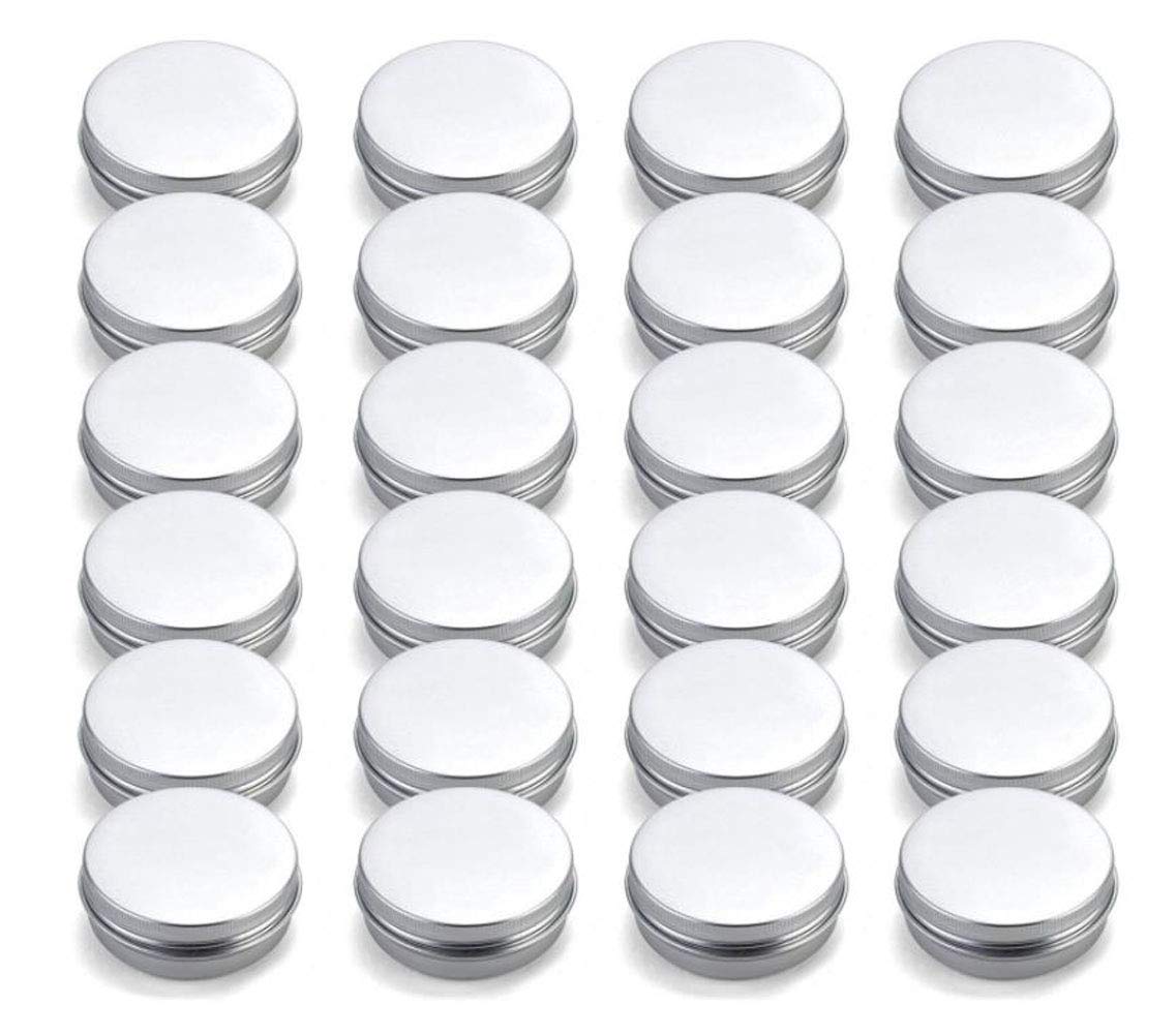 Pack Of 10 Round Aluminum Tin Box Bottles Silver Metal Container With Screw Thread Lid For Store Spices Lip Balm Candies Gift Gi