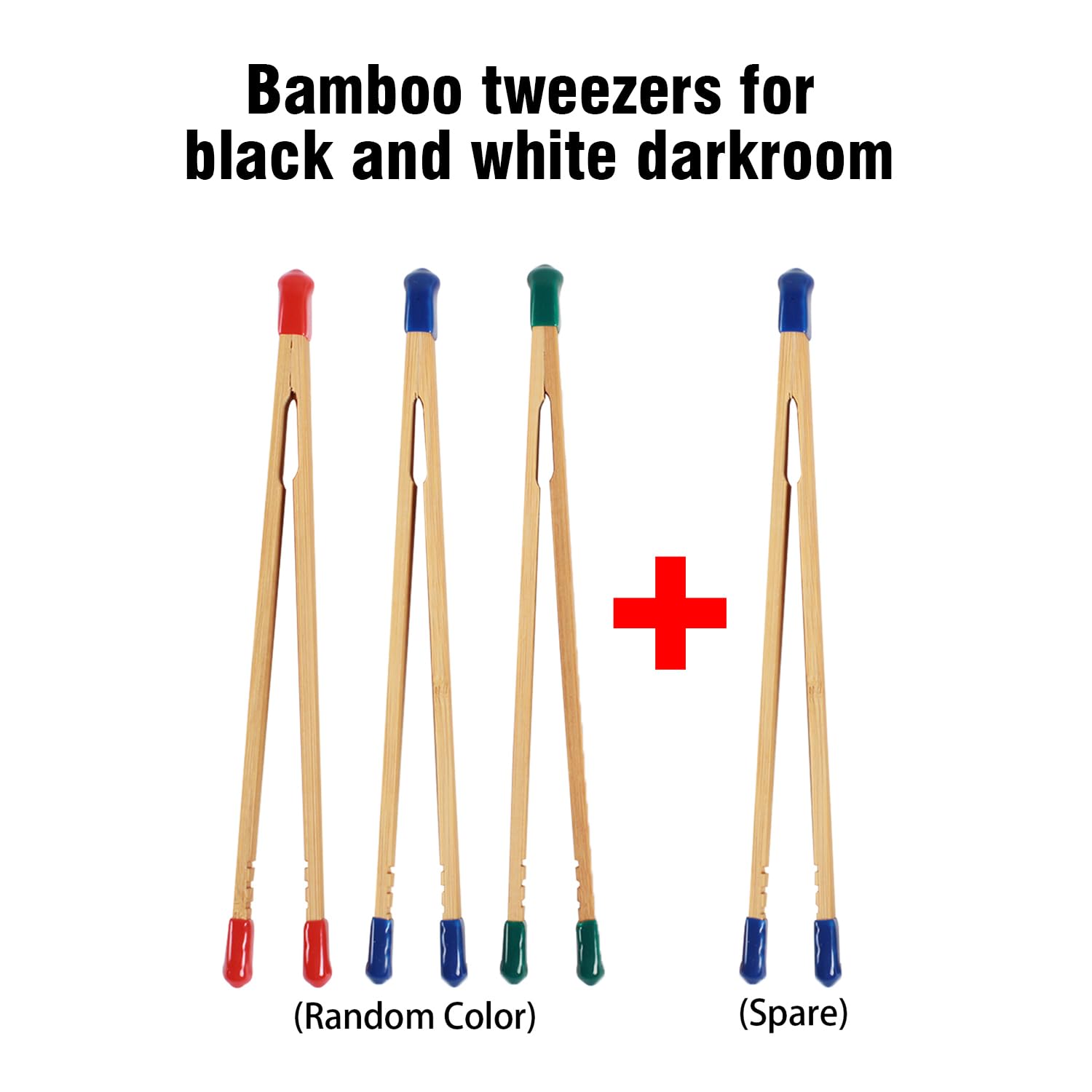 Darkroom Bamboo Print Tongs Developing Equipment Processing Tool Pack Of 4