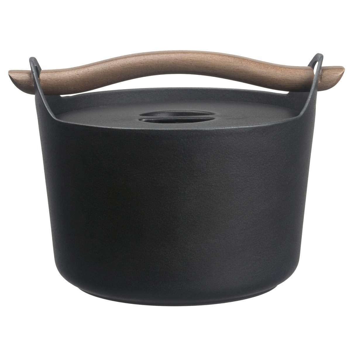 Iittala Sarpaneva 3-Quart Cast Iron Casserole with Wooden Handle