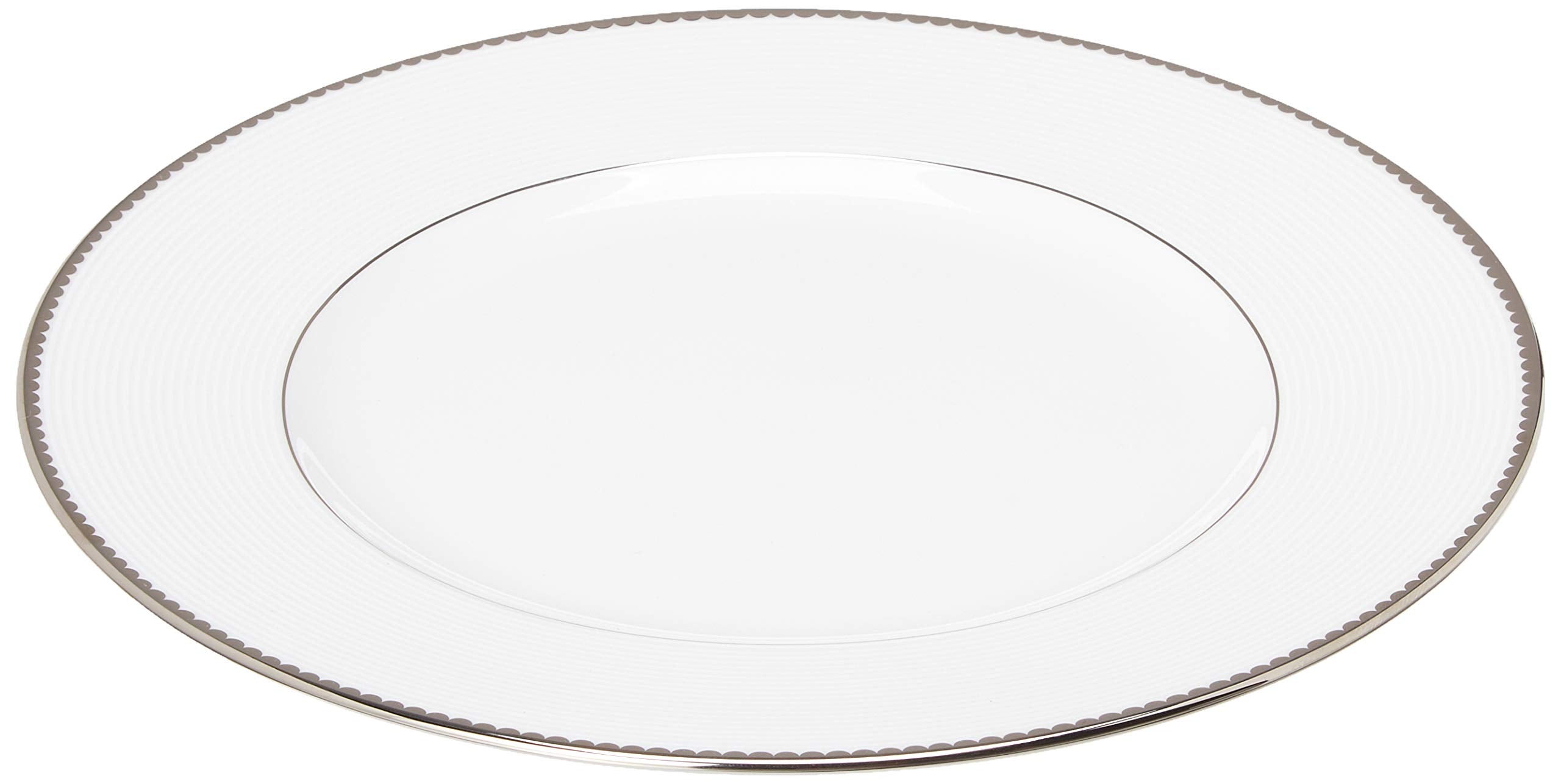 Kate Spade New York Sugar Pointe Dinner Plate, 1.15 Lb, White