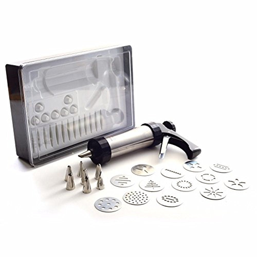 Norpro S/S Cookie/Icing Press With Case, Black