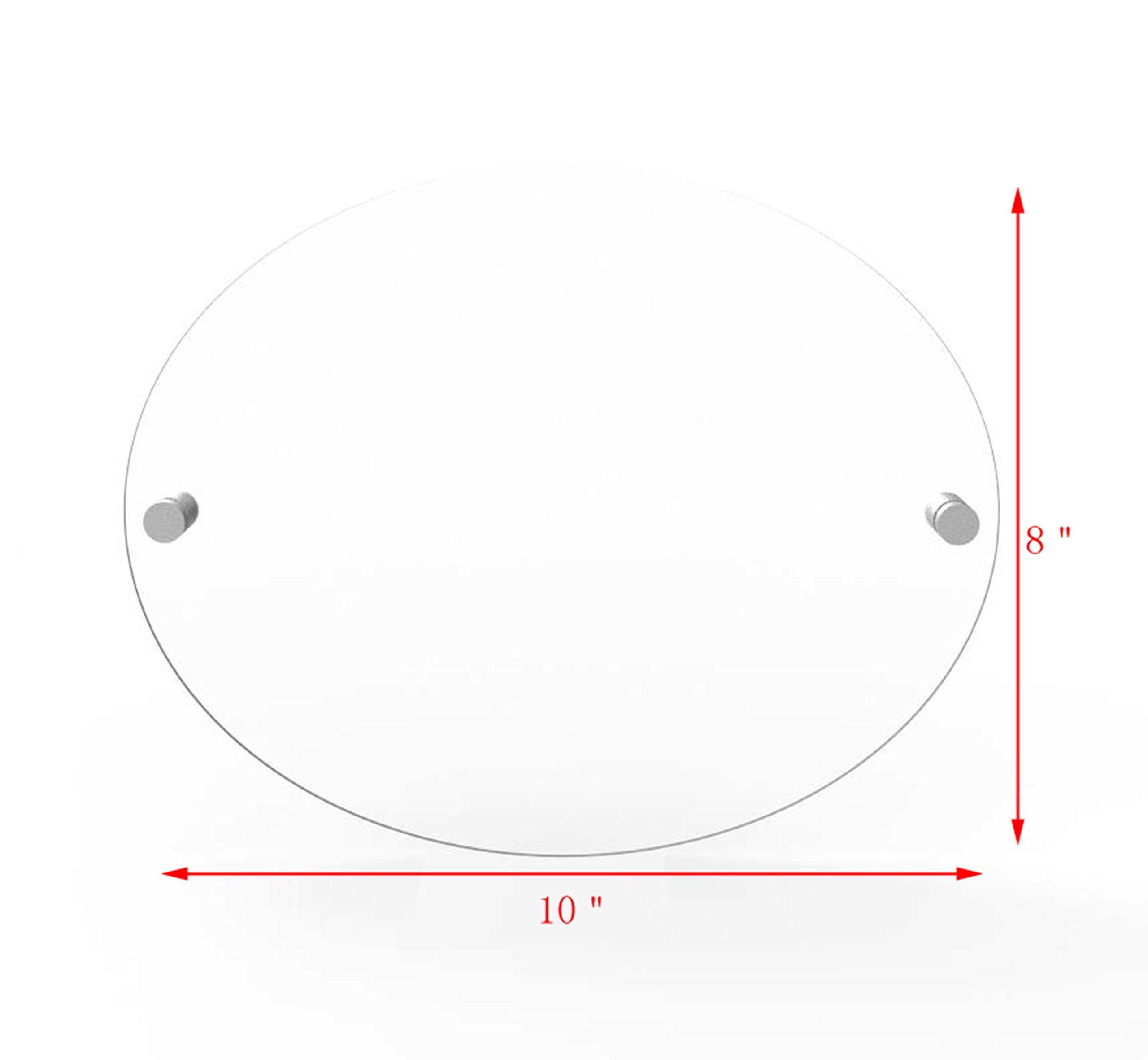 FixtureDisplays Office Name Sign Holder Hotel Room Sign Blank Door Sign Plaque Wall Mount Clear 119886-10 * 8