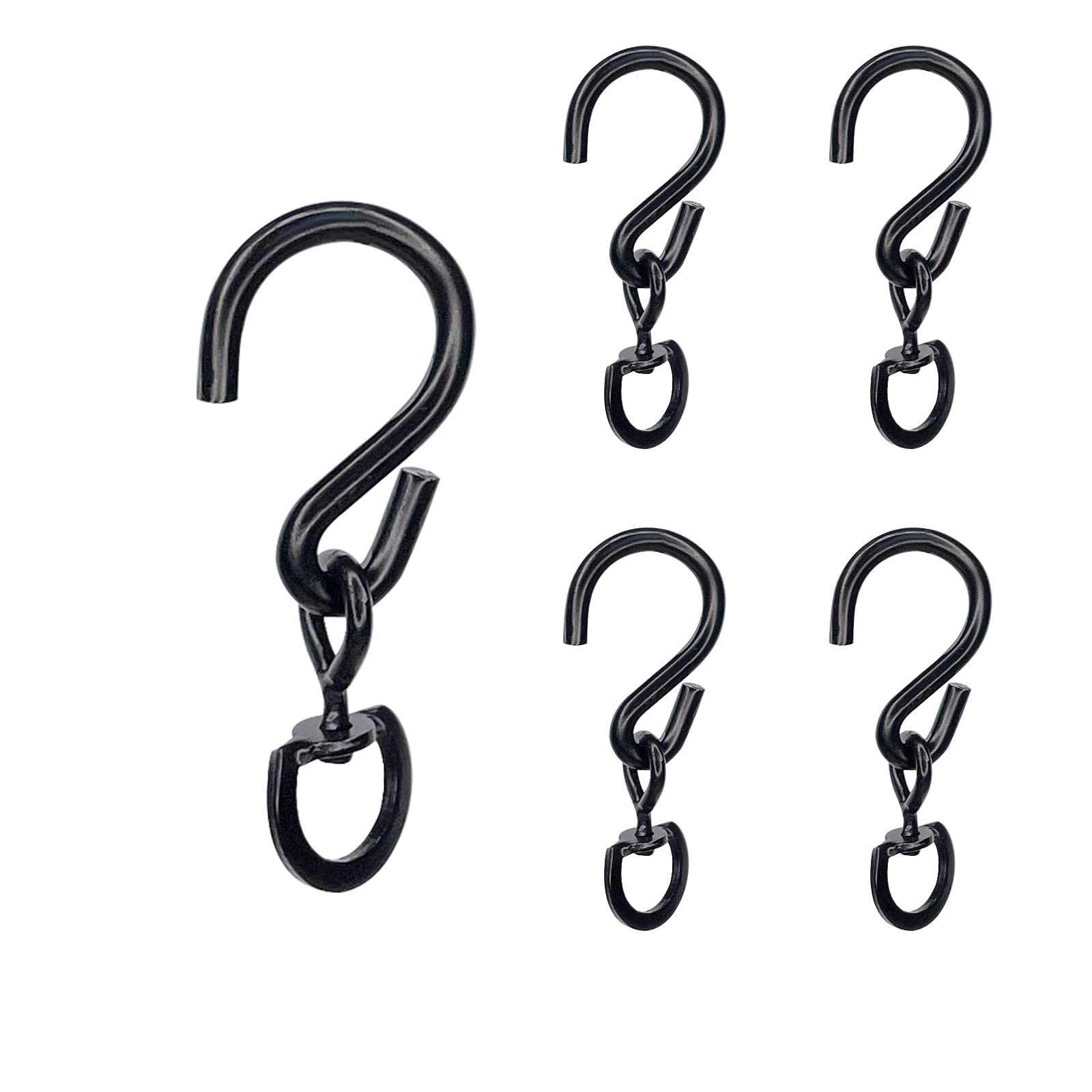 5 Pcs Hanging Plant Swivel Hooks Swivel Extensions Spinners Heavy Duty Plant Hooks For Bird Feeder, Planters Indoor & Outdoor