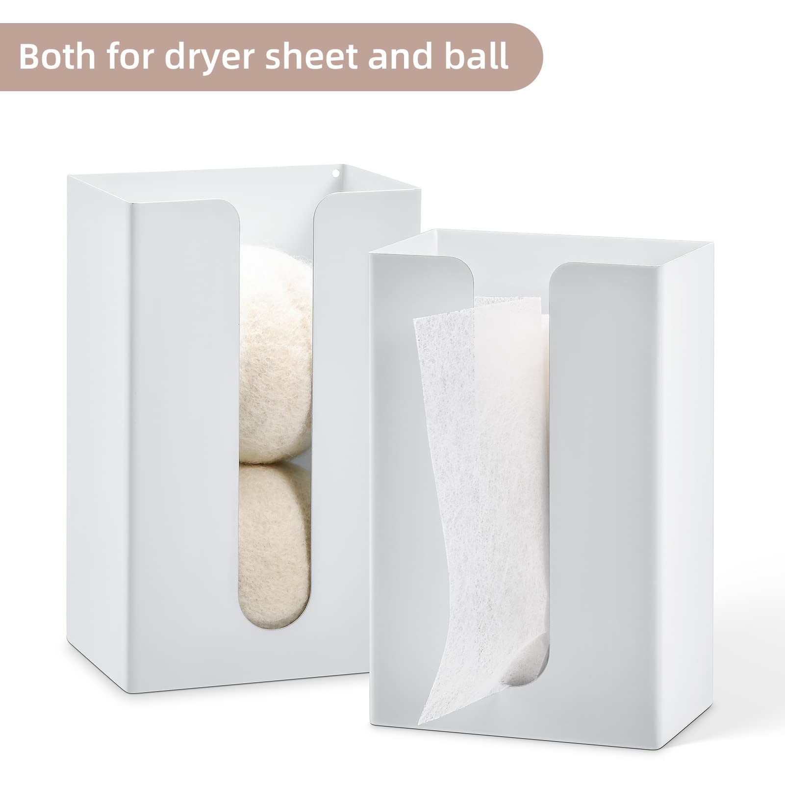 Subekyu Metal Magnetic Dryer Sheet Holder For Laundry Room,Dryer Sheet Container,Iron Dryer Sheet Dispenser For Laundry Storage