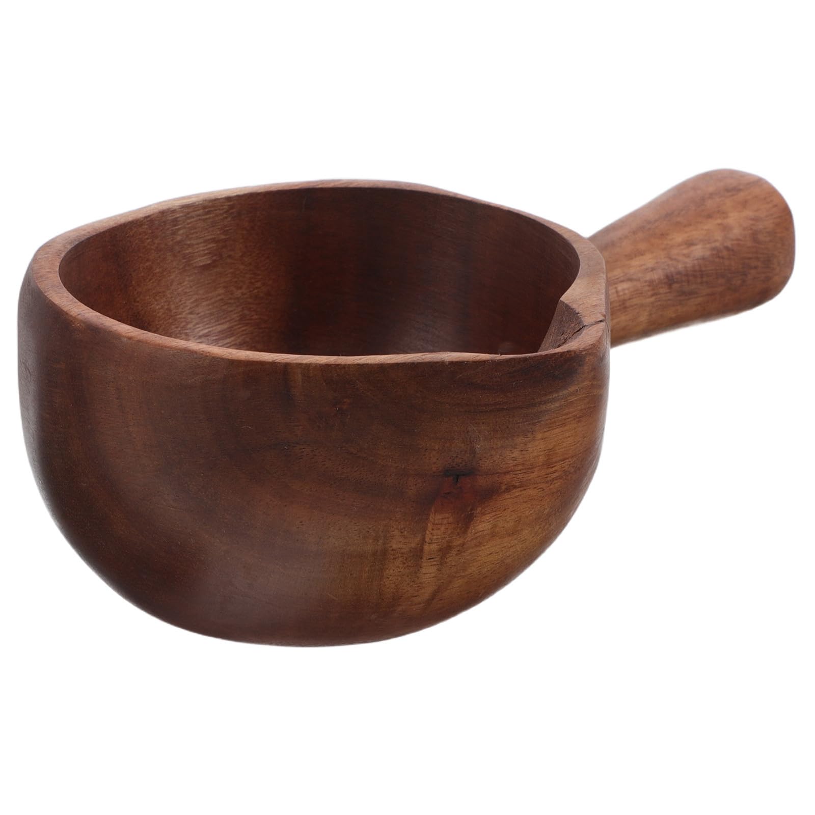 Wooden Bath Ladle with Handle, Japanese Style Water Dipper
