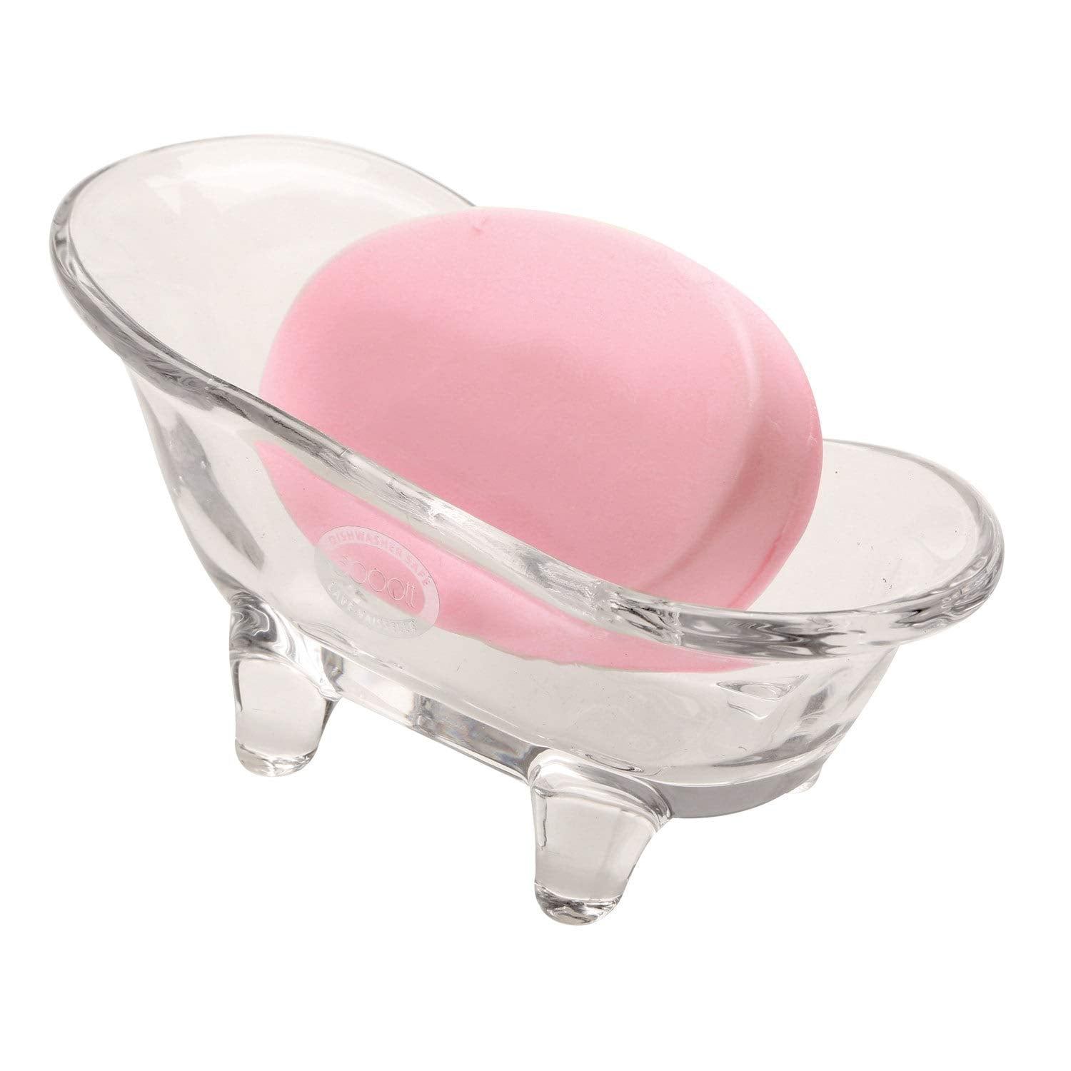 Abbott Collection Bathtub Soap Dish - Glass, 6"L, Model 27-BLISS, Elegant Design