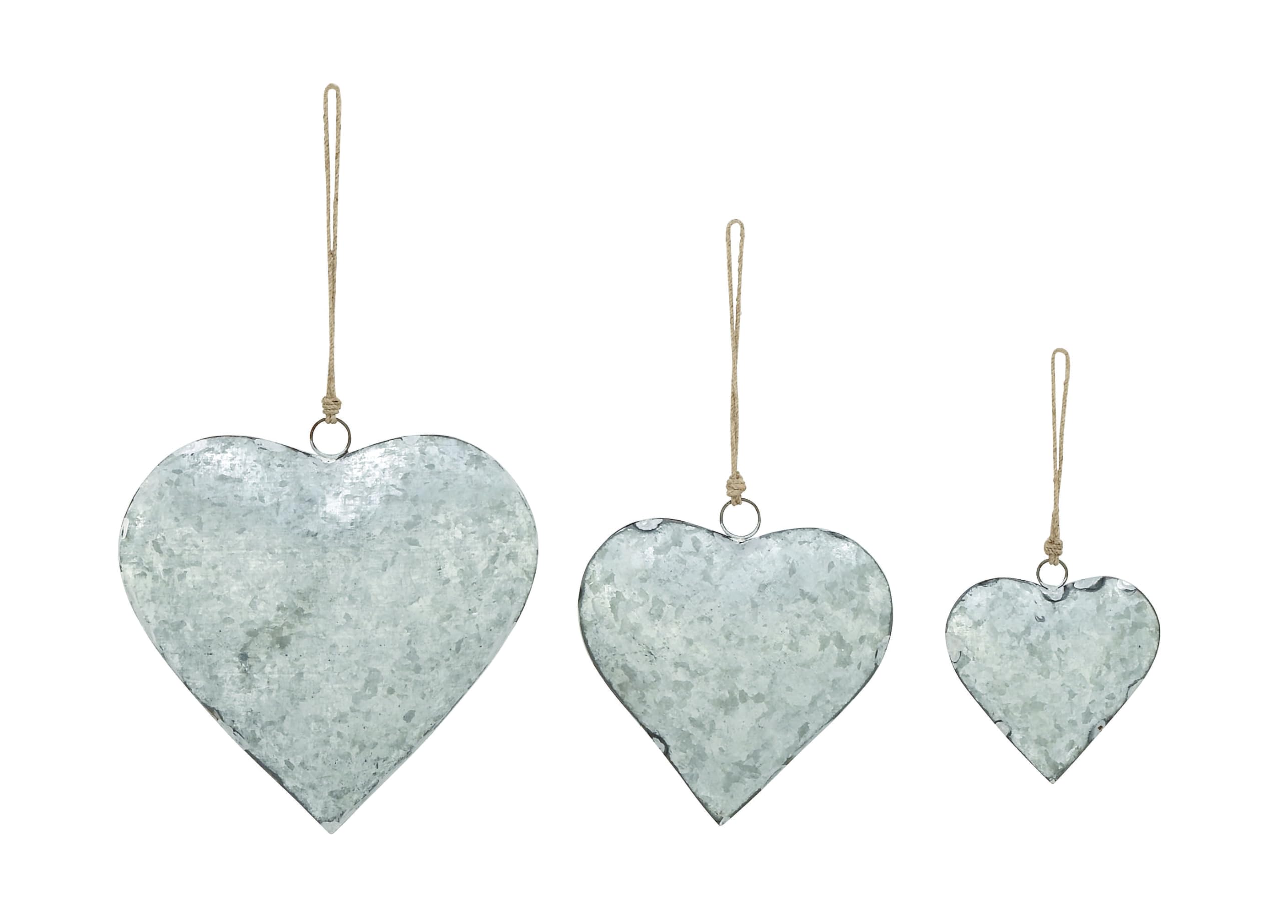 Deco 79 Rustic Metal Cowbell Decorative Bells, 12, 17, 21H, Grey