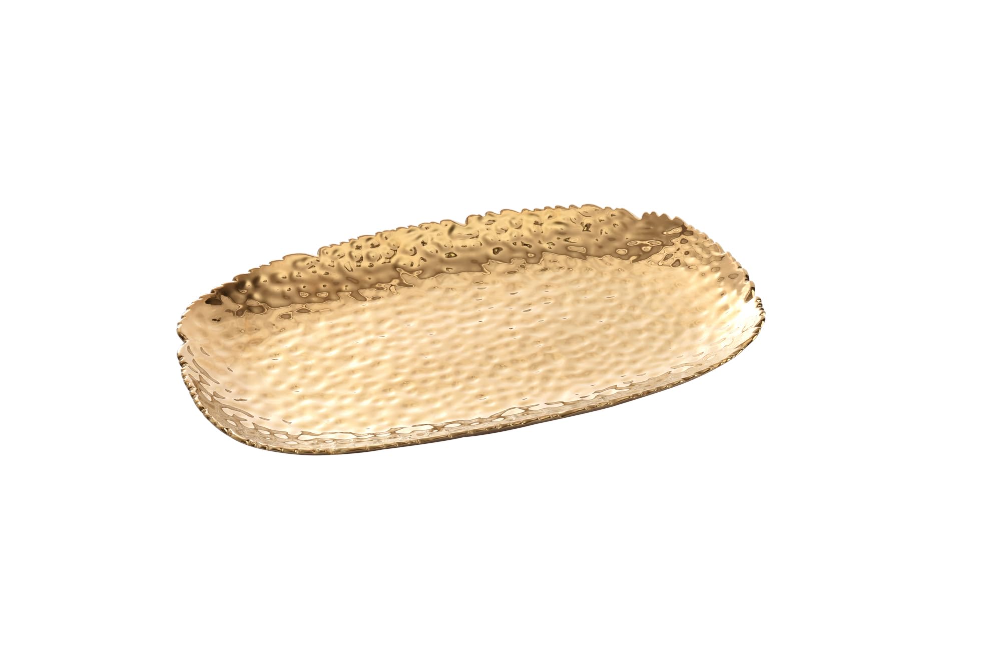 Pampa Bay Golden Millennium 14 x 9-inch Serving Platter, Gold