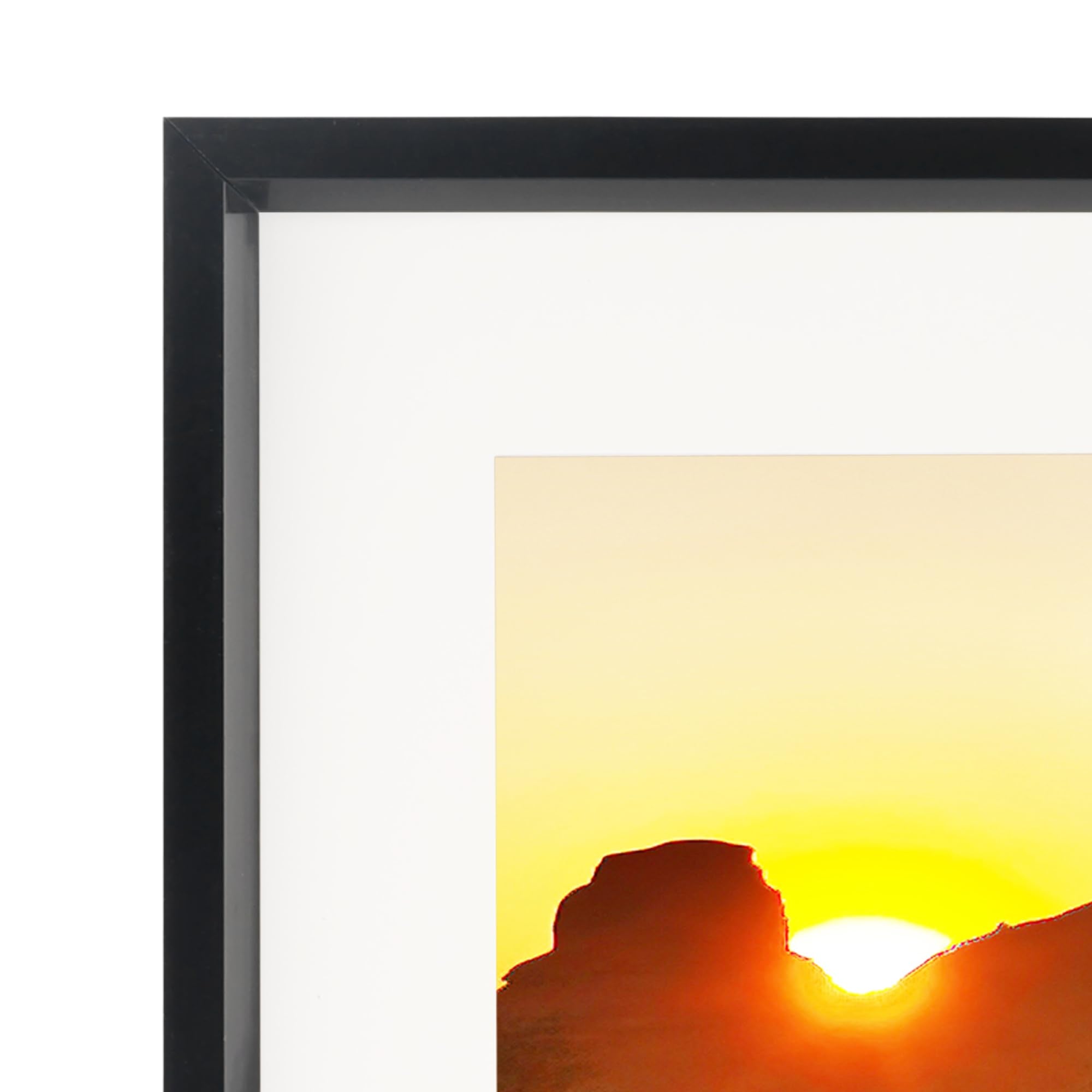 Aynoo 8.5x11 Picture Frame, Display Pictures 8.5x11 Collage Frame Black, Wall and Tabletop Plastic Frame,Black