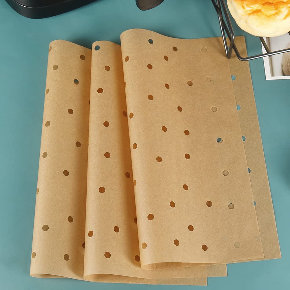 Bykitchen Air Fryer Oven Liners, 11X12 Inches, Nonstick Unbleached Rectangular Air Fryer Parchment Paper For Ninja Foodi Air Fry