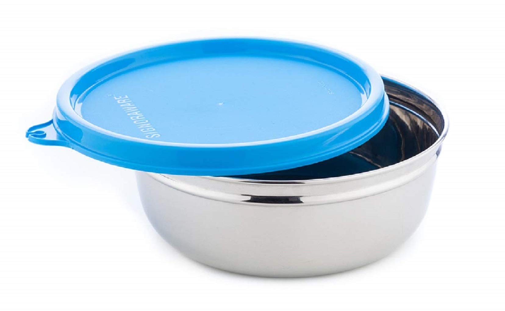 Signoraware Buddy Stainless Steel Container, 380 Ml, Blue
