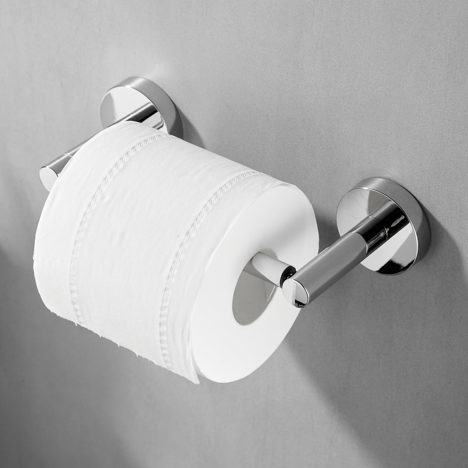 Fairgia Chrome Toilet Paper Holder Towel Ring,Bathroom Hardware Set,Hand Towel Holder Wall Mount Tissue Roll Holder With Double
