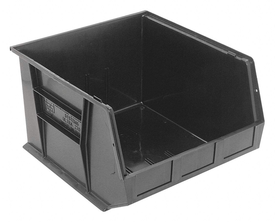 Ultra Stack & Hang Bin Black 18In X 16-1/2In X 11In