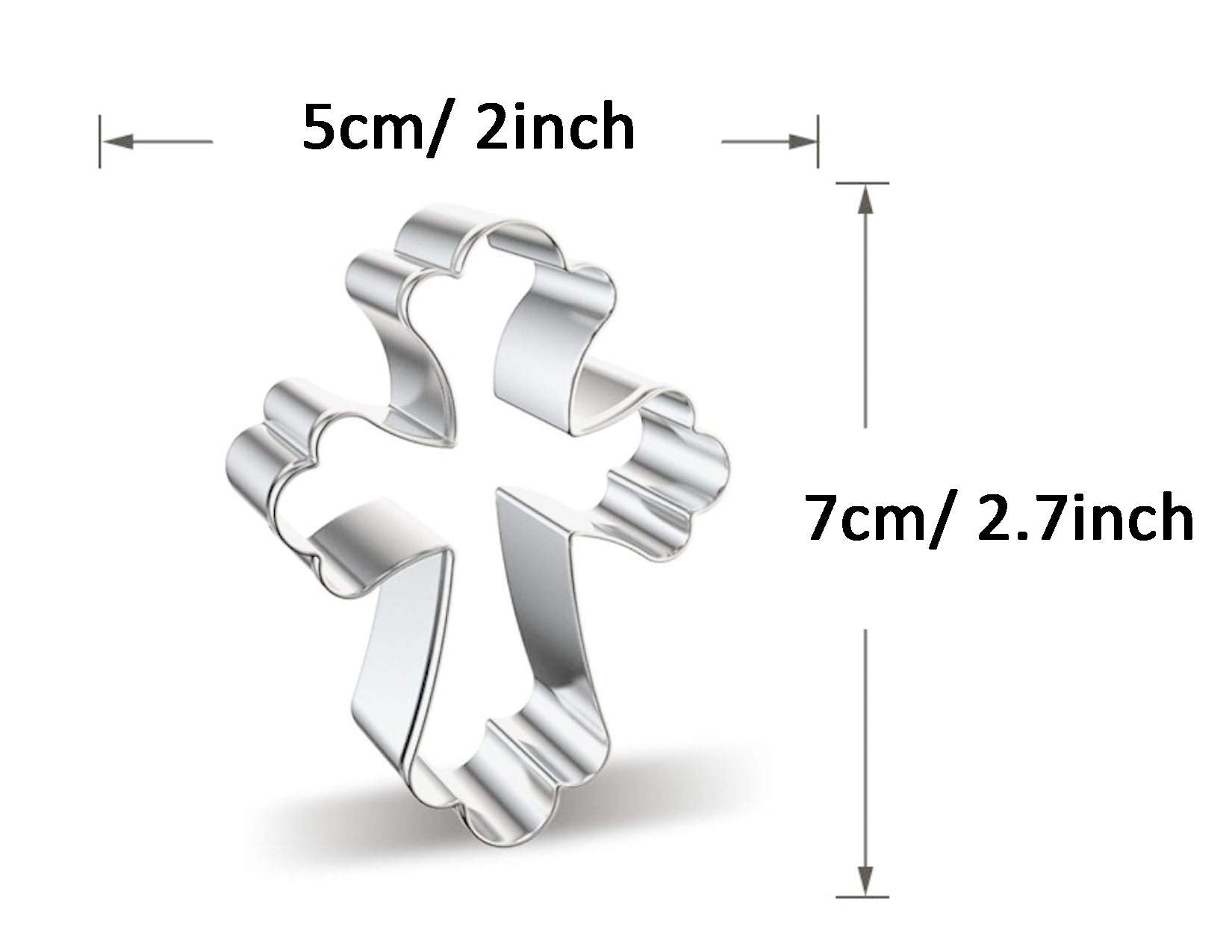 Wjsyshop Crucifix Cross Crucifixion Shaped Cookie Cutter - E