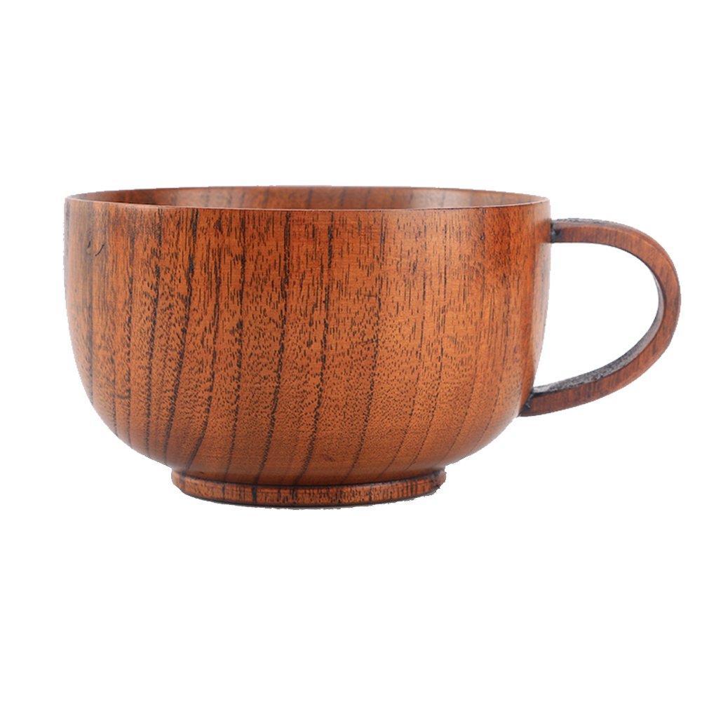 Cospring Handmade Wood Bowl, Mug, For Rice, Soup, Dip, Coffee, Tea, Decoration (1Pc Jujube Cup, 4-1/4 Inch Dia By 1-3/4 Inch Hig