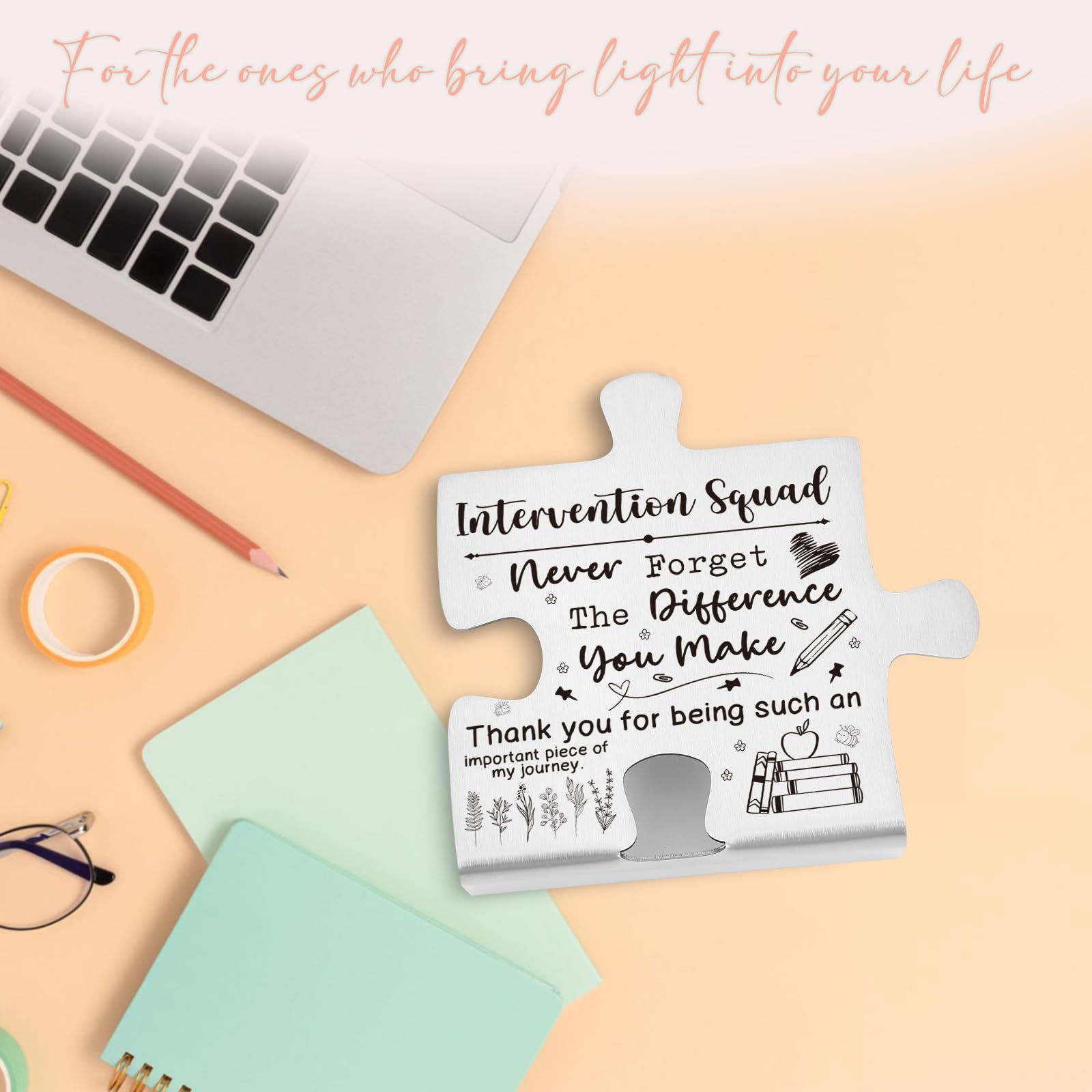 Intervention Squad Gift Appreciation Desk Decor Sign, Thank You Gift for RTI Teams, Academic Support Staff, and Multi-Tiered Int