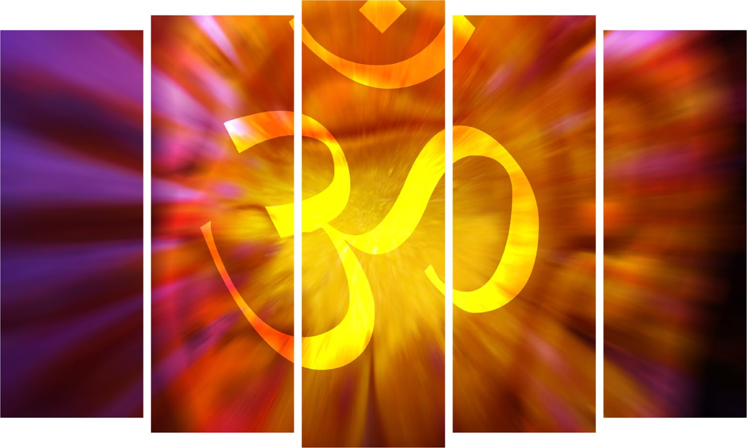 Inephos Vinyl Abstract Wall Painting, Multicolour, Abstract, Standard