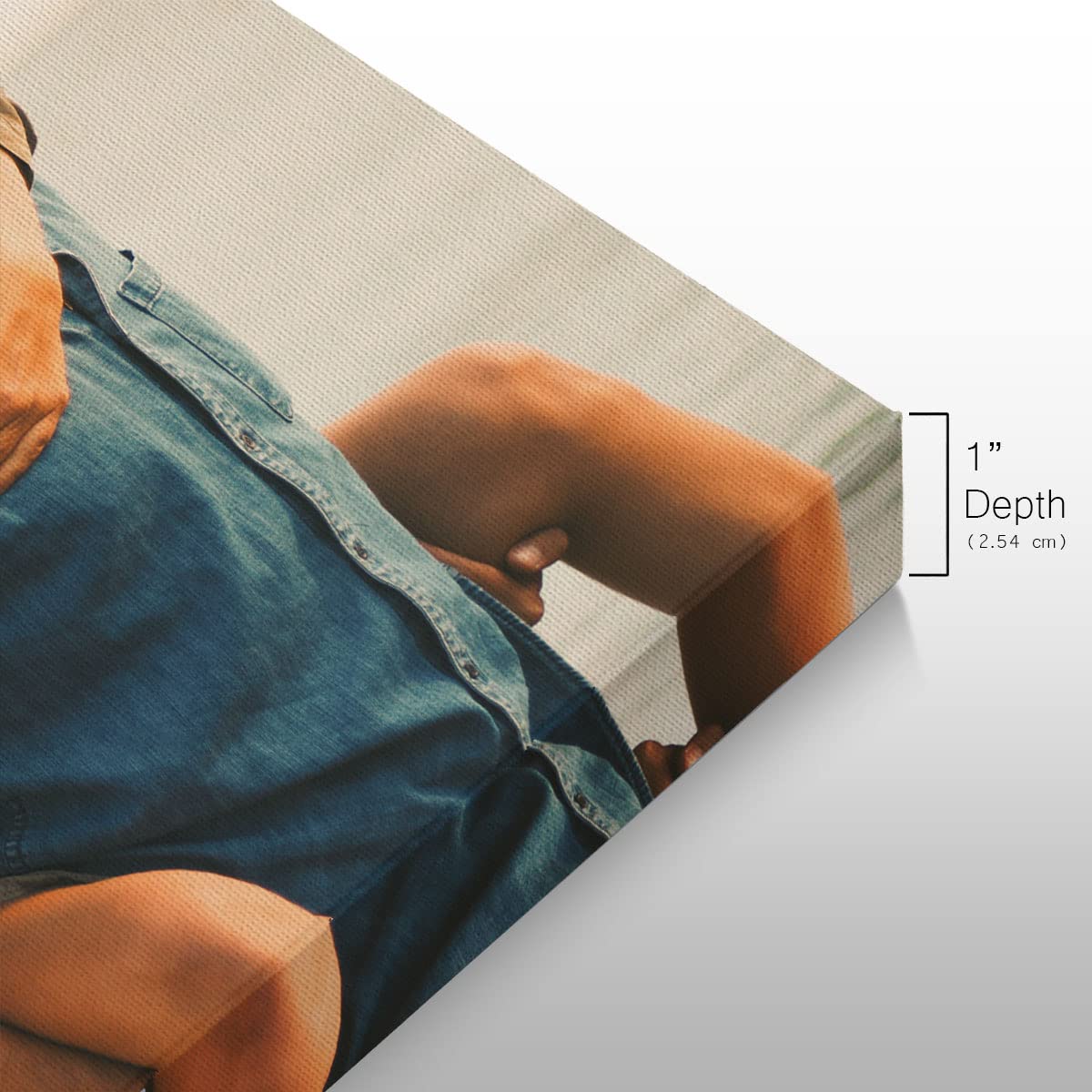 Renditions Gallery Set of 12  8x8 Custom Photo Canvas Prints with Solid Wood. Create Personalized Photos Picture Collage with Peel and Stick Photo Frames for Home and Office. Wrapped Canvas