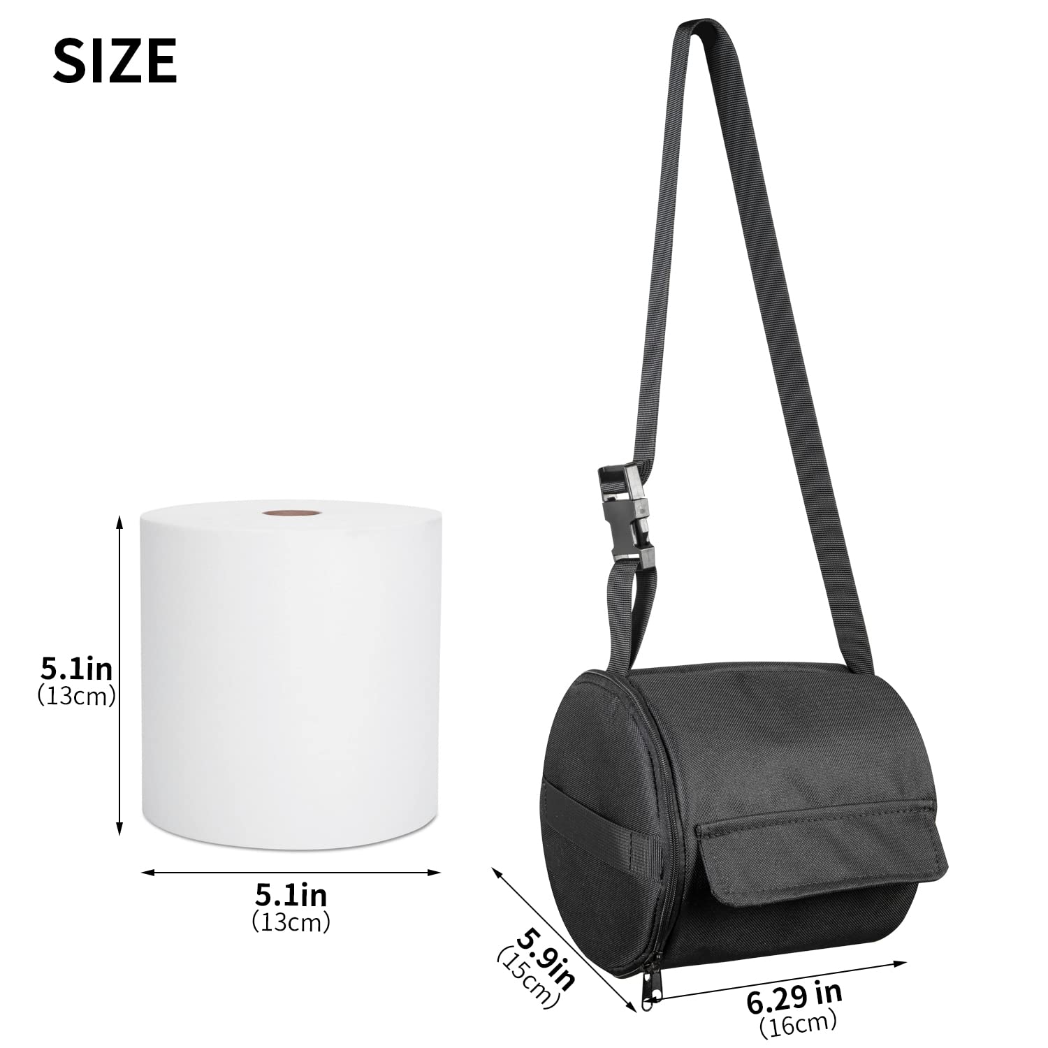 Yujhon Hanging Camping Toilet Paper Holder Kitchen Waterproof Paper Towel Holder Organizer Car Bathroom Toilet Paper Protector F