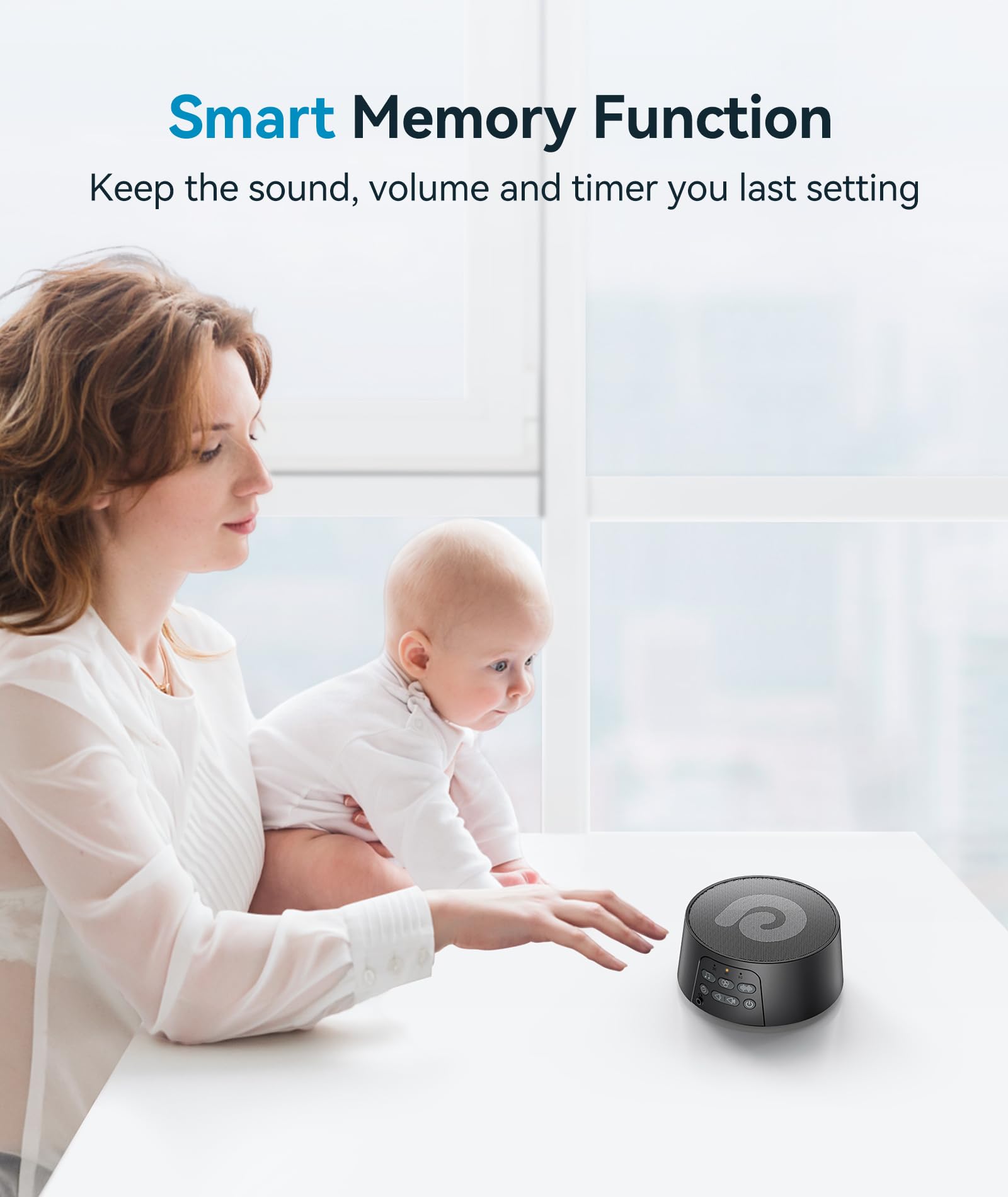 Dreamegg White Noise Machine - D3 Pro Sound Machine for Adults  Rechargeable Sound Machine for Sleeping  29 HiFi Sound  Battery/Adapter  Auto-Off Timer  Portable Sound Machine for Baby Home Travel