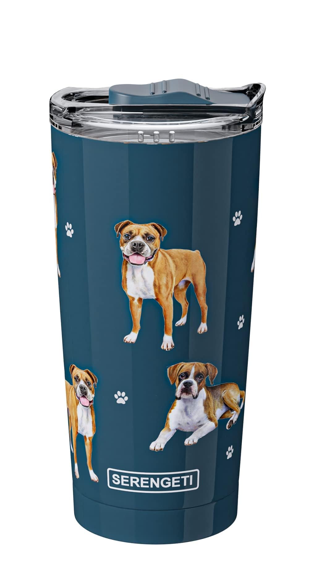 Boxer Serengeti 16 Oz. Stainless Steel, Vacuum Insulated Tumbler With Spill Proof Lid - 3D Print - Insulated Travel Mug For Hot