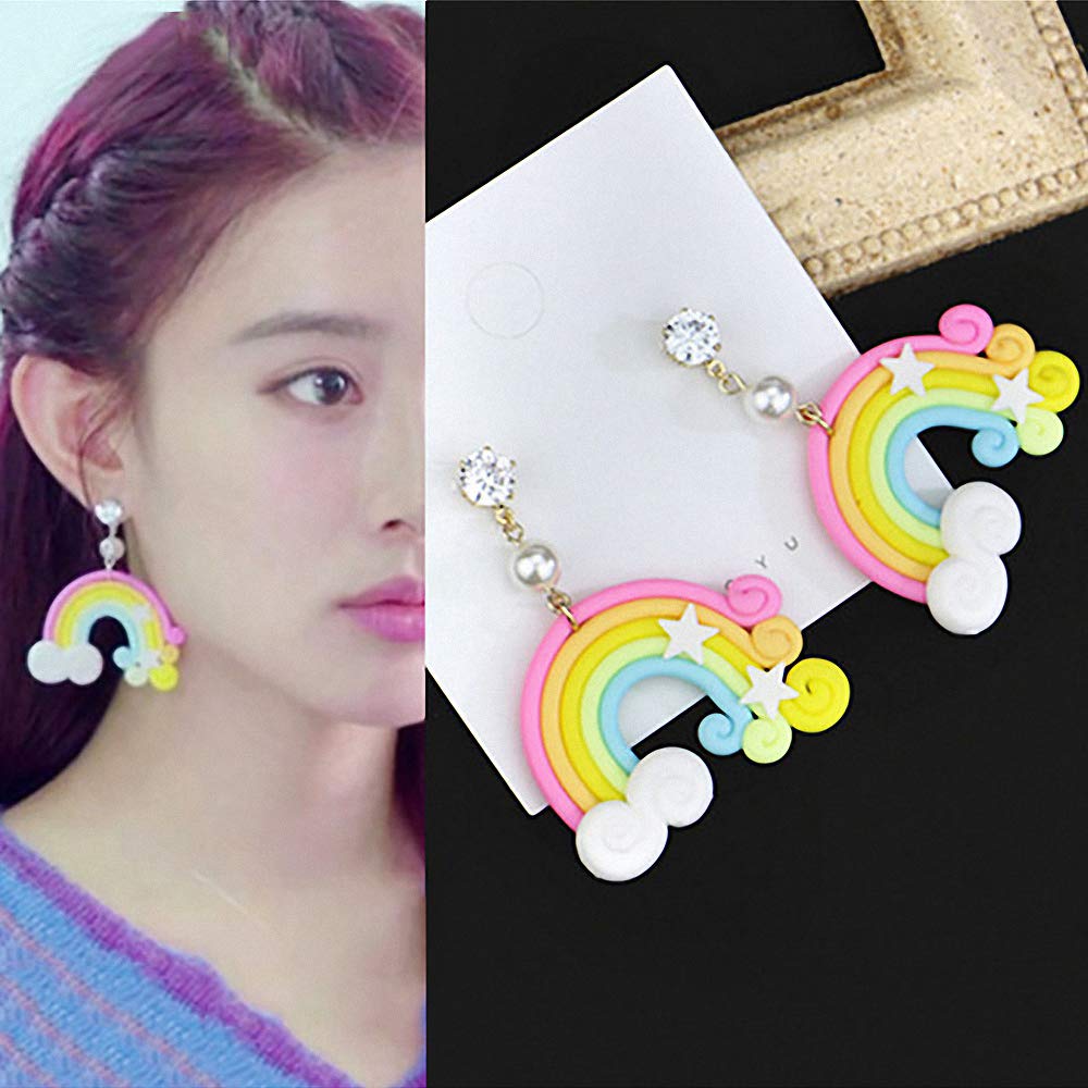 Fewo Rainbow And Cloud Fondant Molds Silicone Gum Paste Polymer Clay Resin Sugar Craft Mould Birthday Party Baby Shower Cake Cup