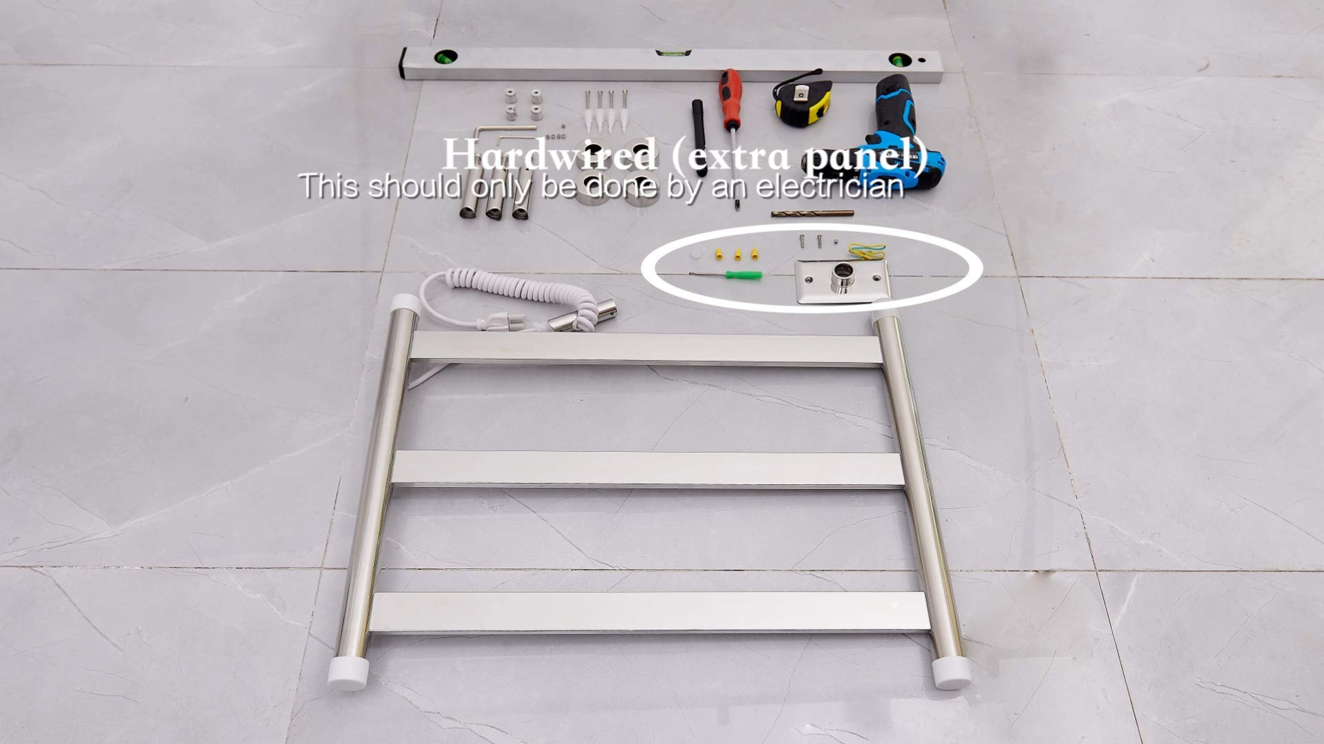 Heatgene 2401 Wall Plates Gloss White - Compatible With Heatgene Towel Warmers(Model: Hg-R64135, Hg-R64136, Hg-R64137 Series, An