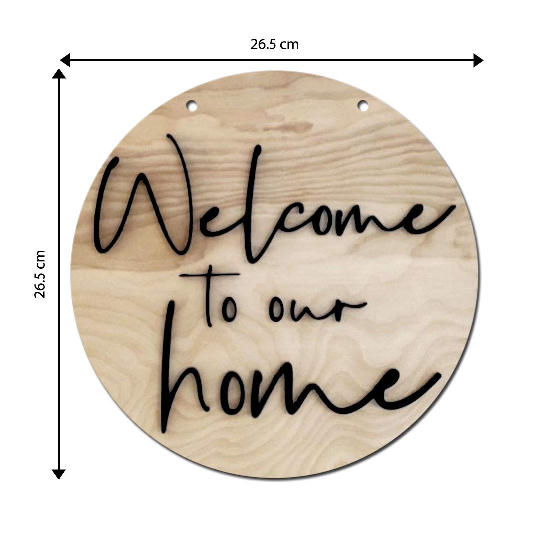 Shraddha Saburi Artwork Round Sign, Wood Sign, Tin Sign, Welcome To Our Home, Door Decor, Door Decoration, Wall Decoration, Wall