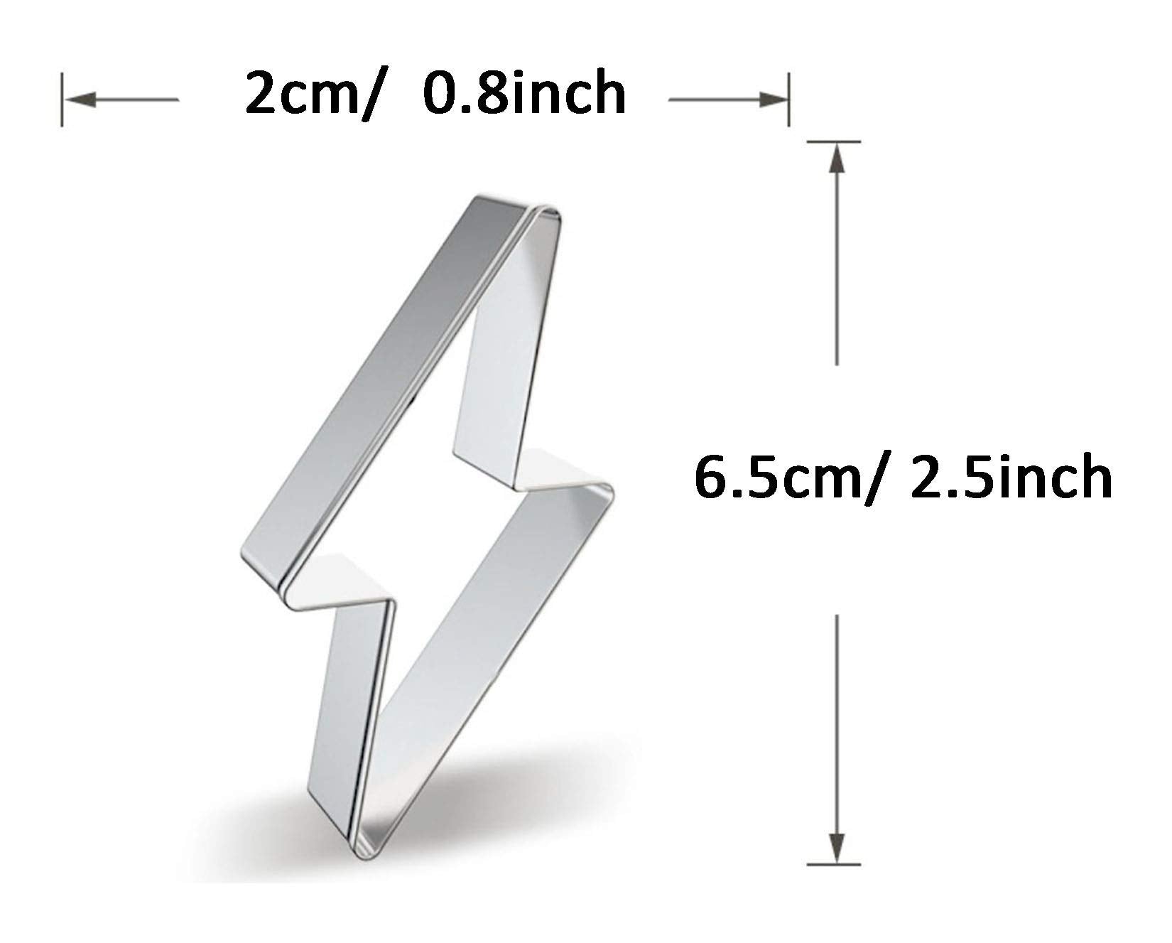 Wjsyshop Mini Lightning Flash Icon Cookie Cutter