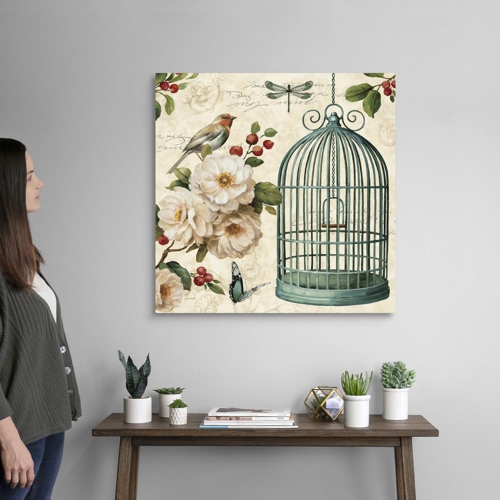 Canvas On Demand Free As A Bird I Canvas Wall Art Print By Lisa Audit, Traditional, Vintage, Home Decor, Wildlife Artwork, 30''X