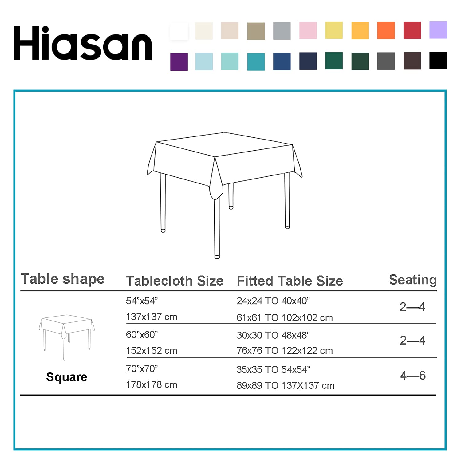 Hiasan Red Square Tablecloth - Waterproof And Spillproof Washable Christmas Fabric Table Cloth For Dining Room Kitchen, 70 X 70