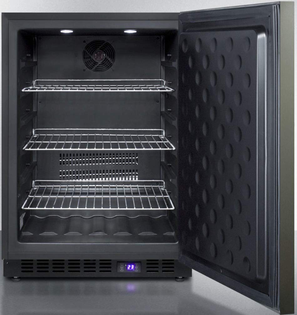 Scff53Bxkshh 24 Undercounter Or Freestanding Freezer With 4.72 Cu. Ft. Capacity Frost Free Operation Digital Thermostat And Adju
