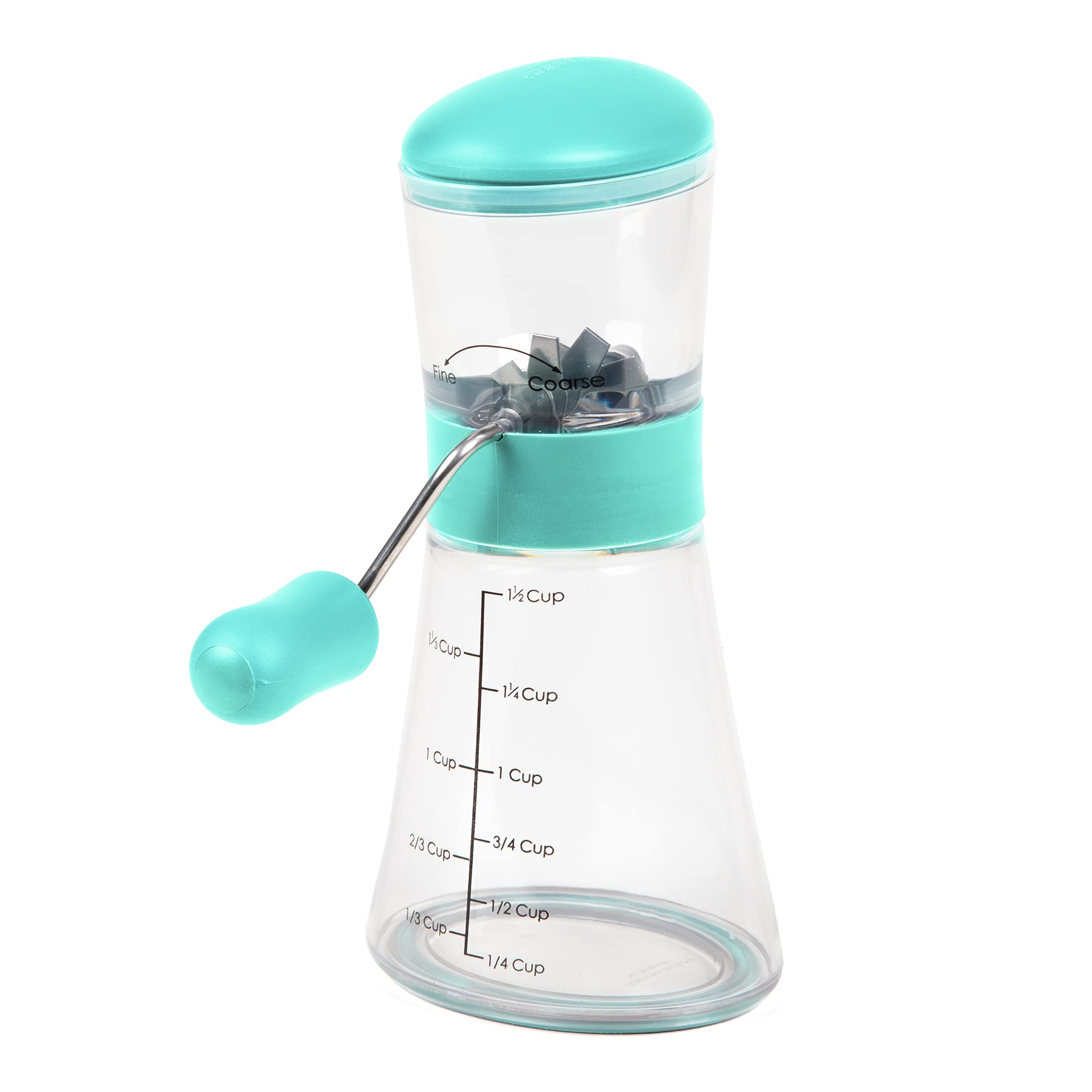 Prepworks By Progressive Nut Chopper With Non-Skid Base, Turquoise