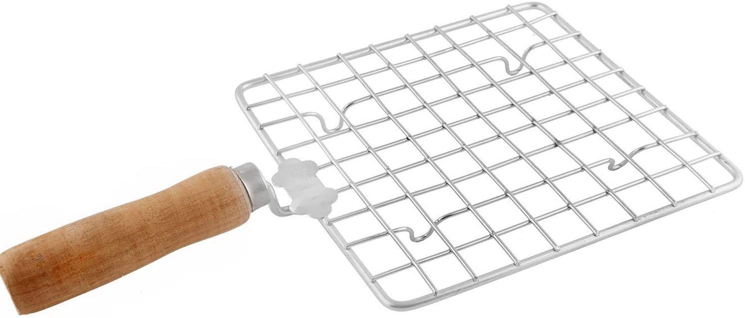 Big Stainless Steel Roasting Net,Stainless Steel Wire Roaster,Roaster,Cooking Rack For Chiken Grill,Roti Grill,Papad Grill,Color
