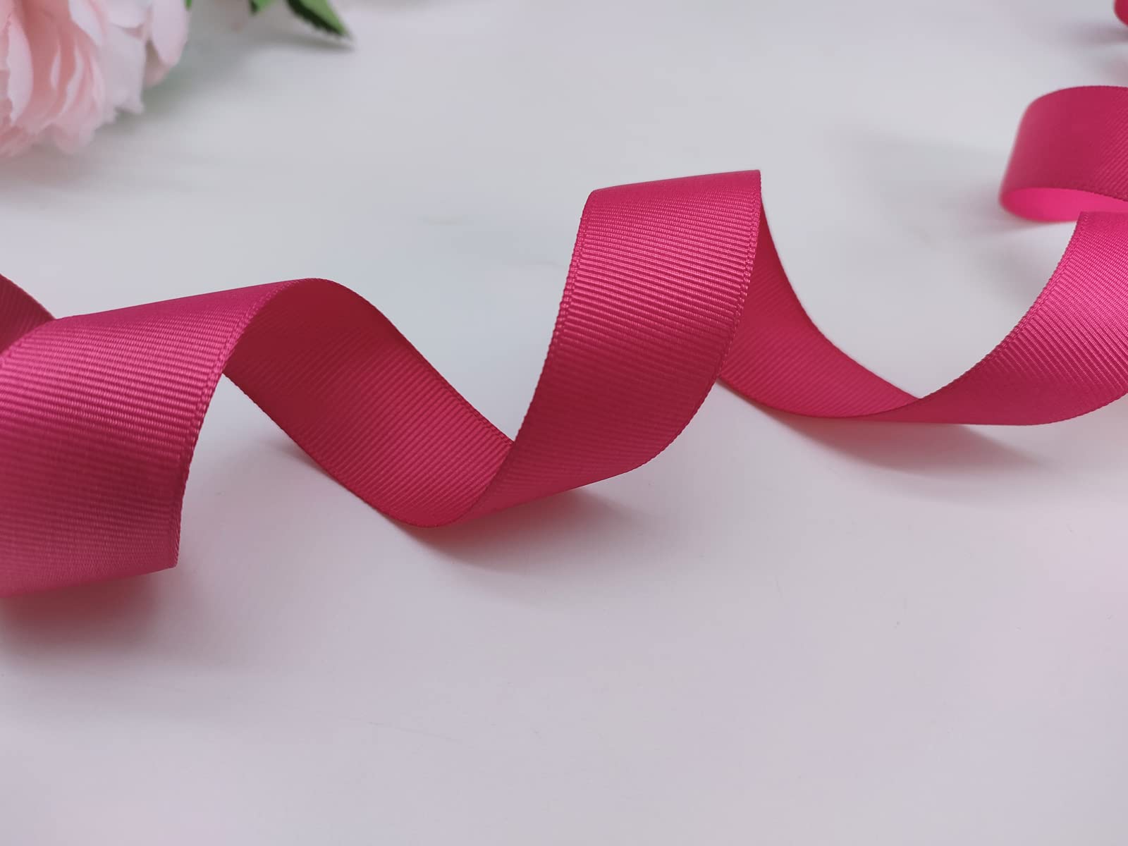 Jesep One Roll 100 Yards Soild Grosgrain Ribbon Boutique Gift Wrapping Package Ribbon, Diy Crafts Bow Hair Headband Accessories