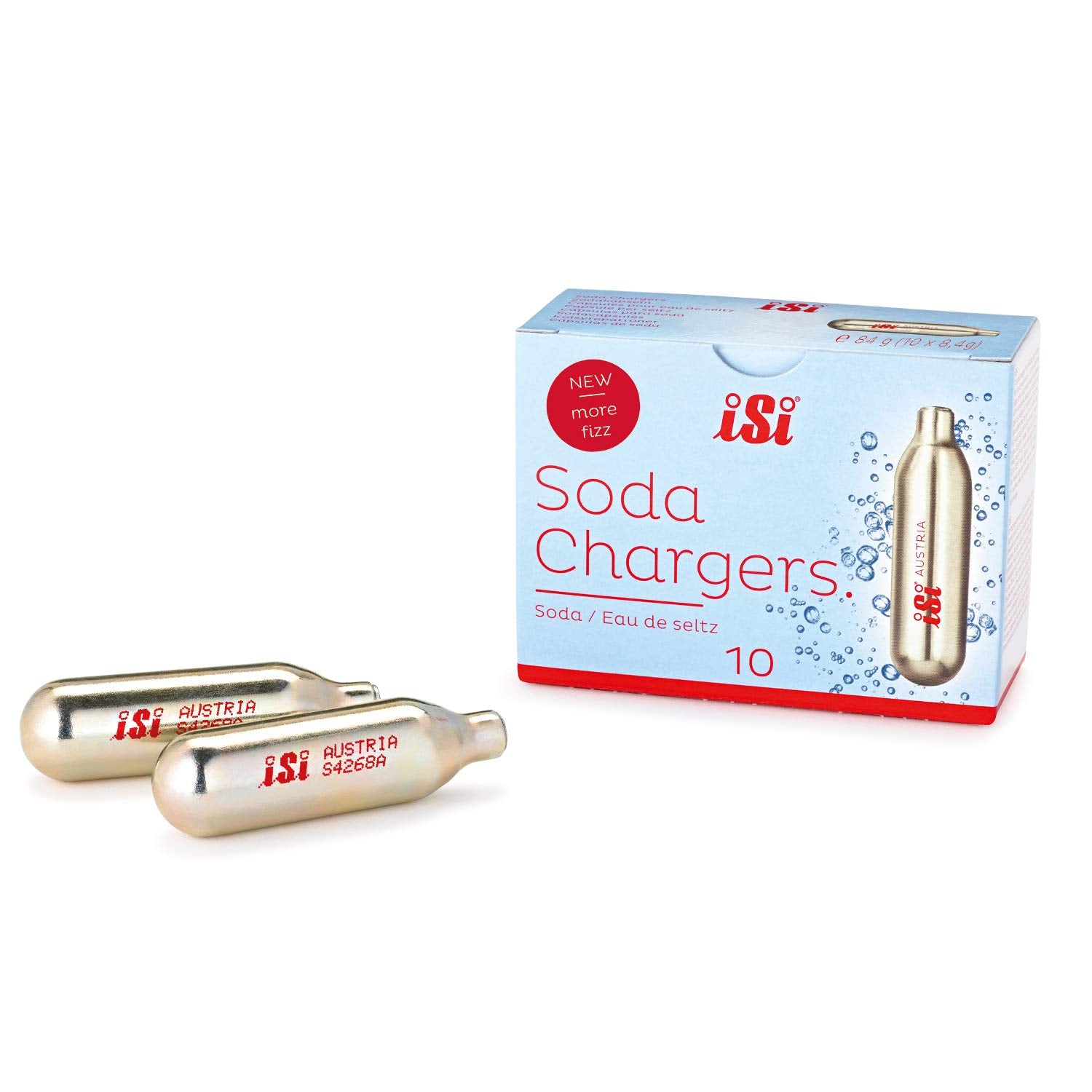 Isi North America Isi 30 Ct Soda Chargers, Gold