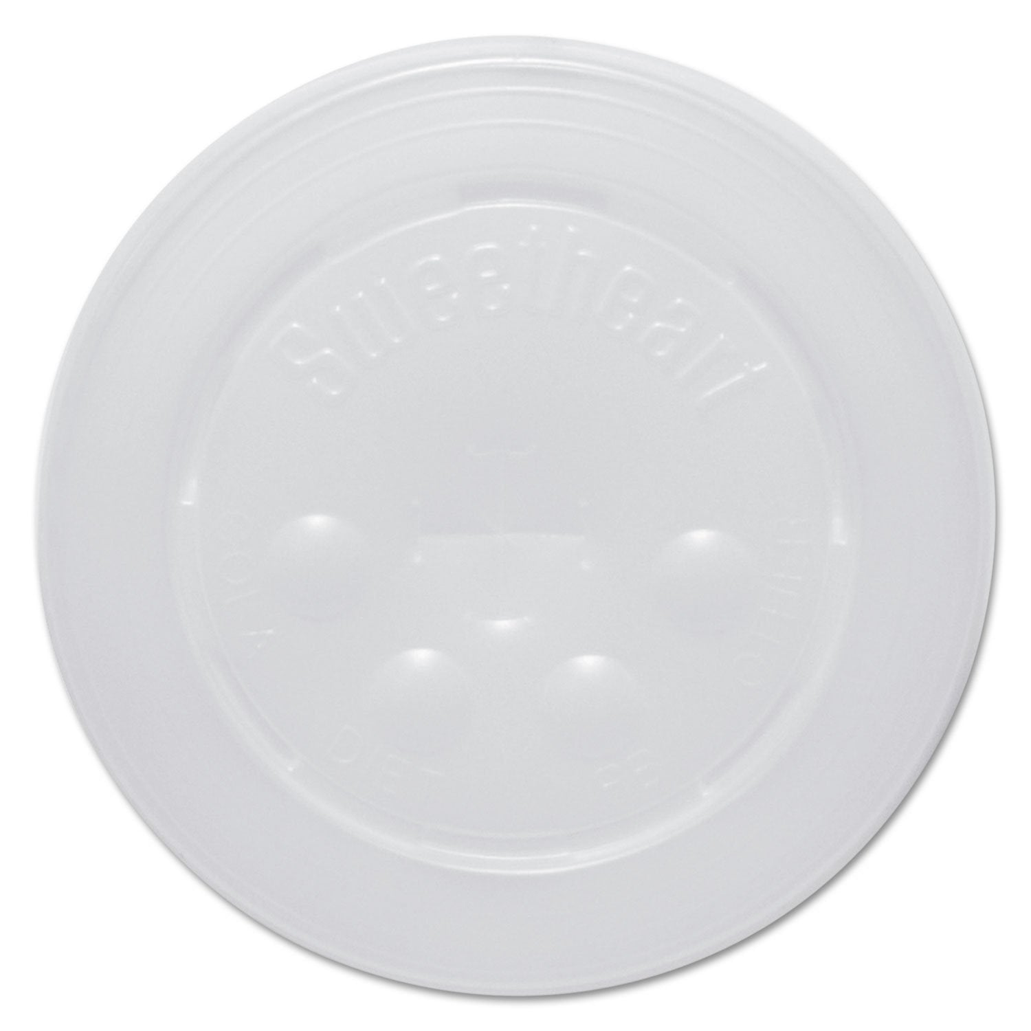 Solo L16BL-0100 Id Straw Slot Plastic Lid -translucent - For Solo Paper Cold Cups (Case of 2000)
