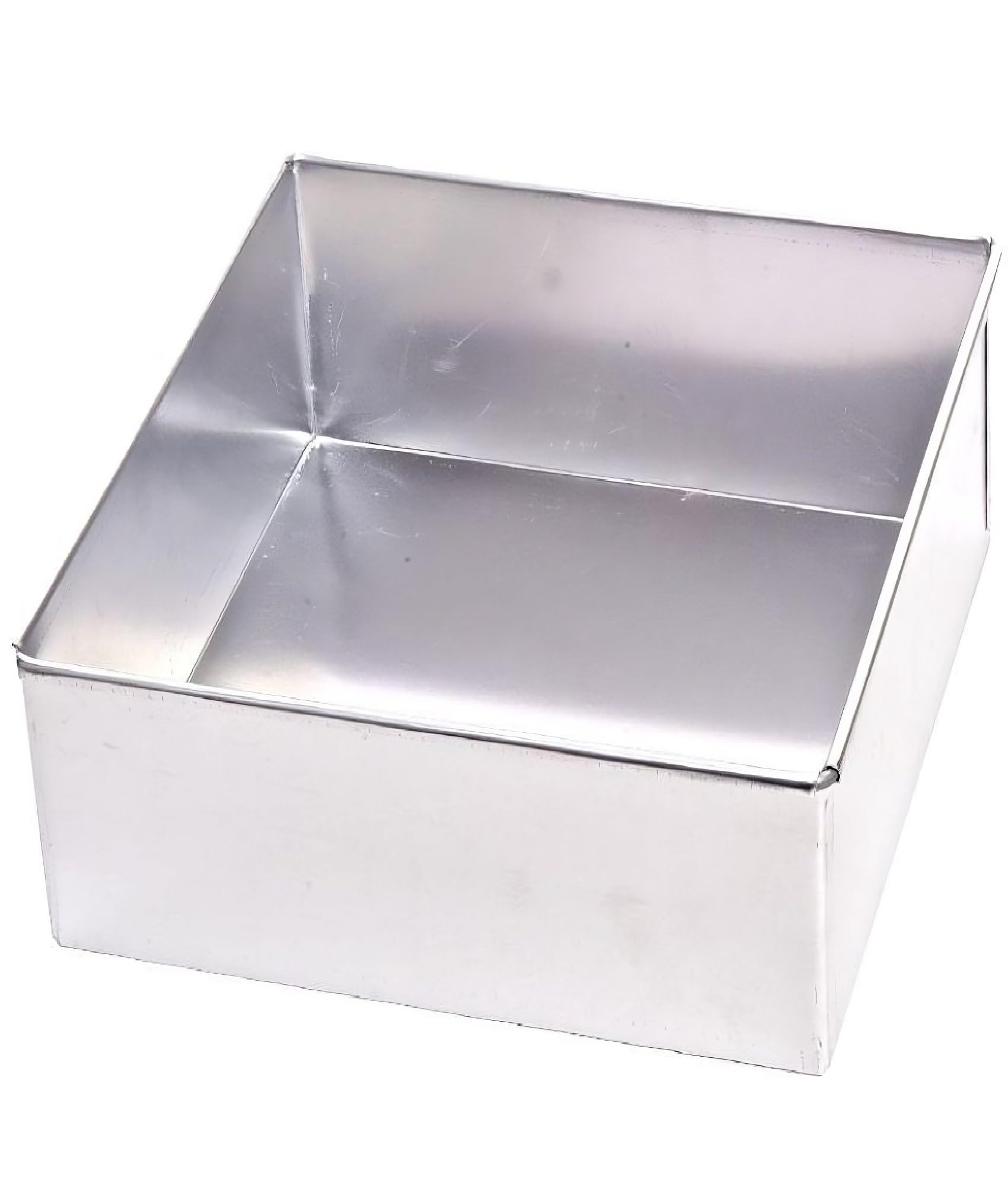 Rinkle Trendz Aluminium Square Cake Mould Cake Pan Cake Tin Tray 6 Inches X 3 Inches Height For Baking Half 1/2 Kg 500 Grams In 